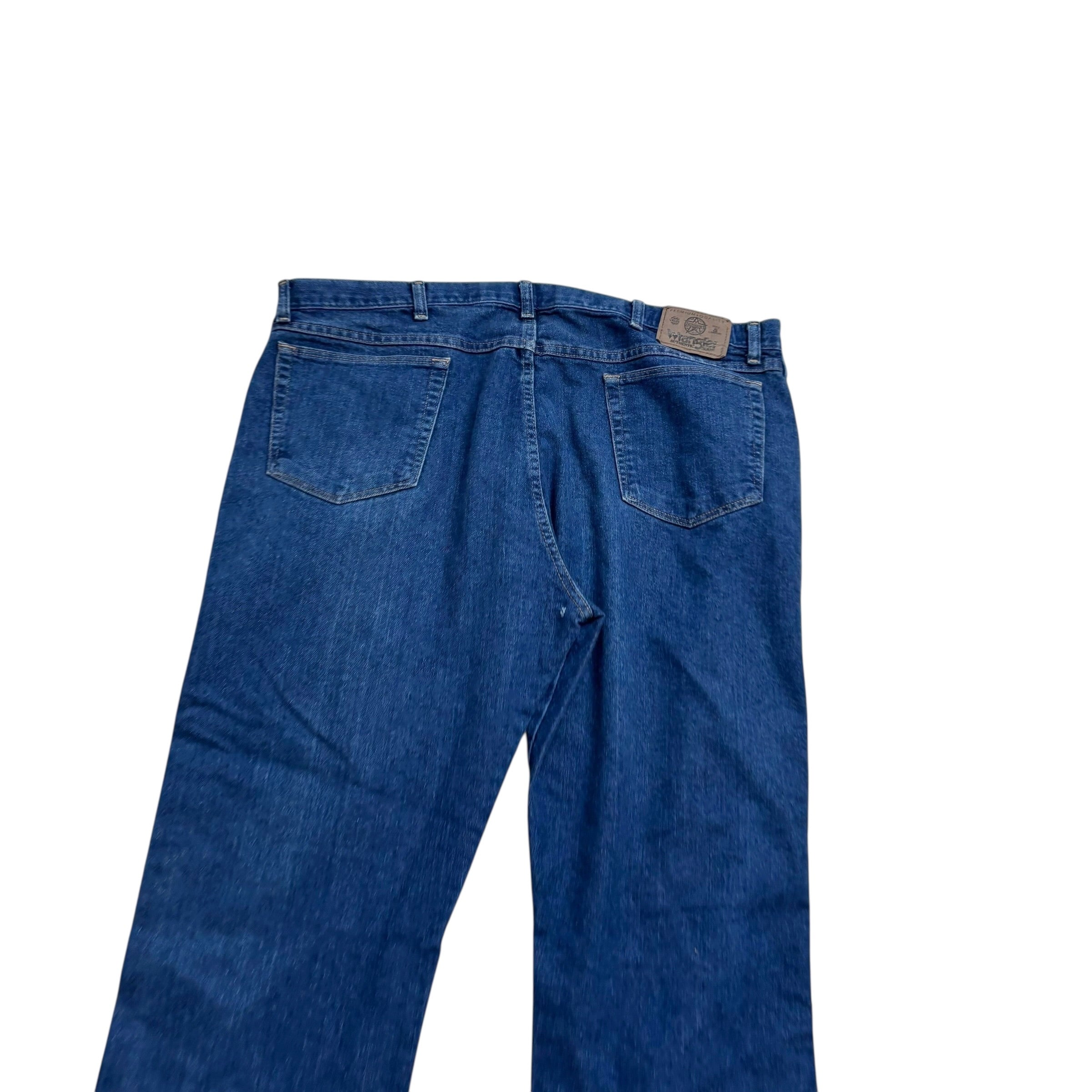 Wrangler Jeans W42 L29 Mens Dark Blue Regular Straight Fit Denim