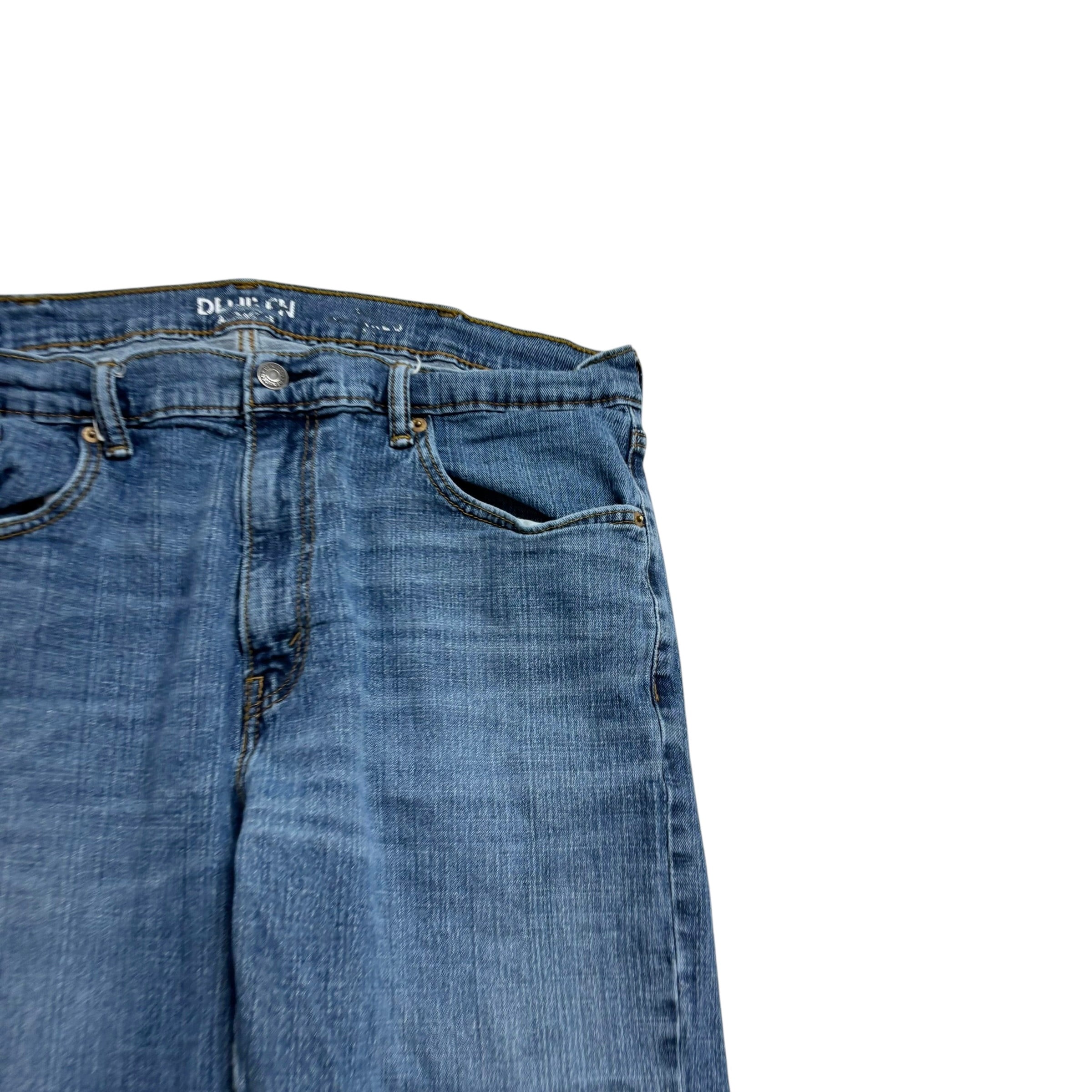 Levis Denizen Jeans W38 L32 Mens Mid Blue Relaxed Baggy Fit Stretch (F)