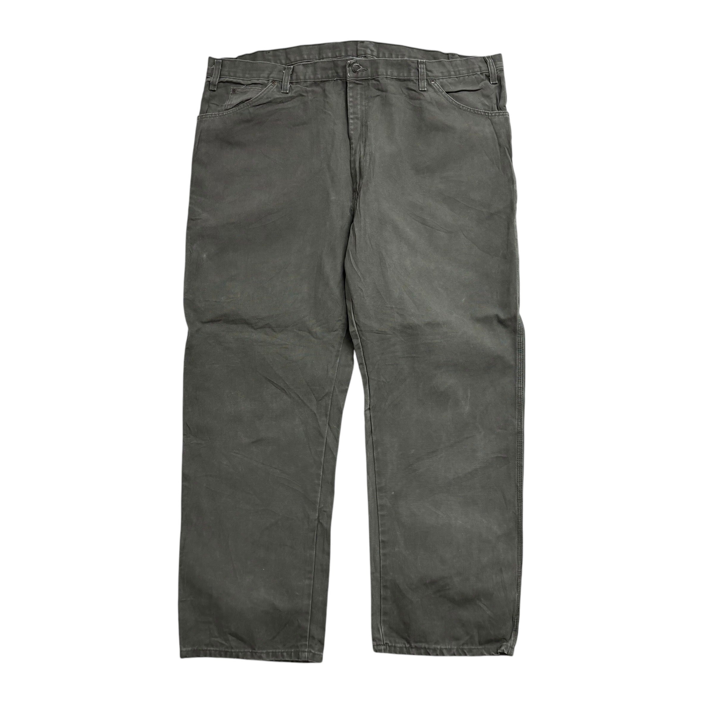 Dickies Carpenter Pants W46 L32 Mens Green Relaxed Straight Trousers Jeans (E)