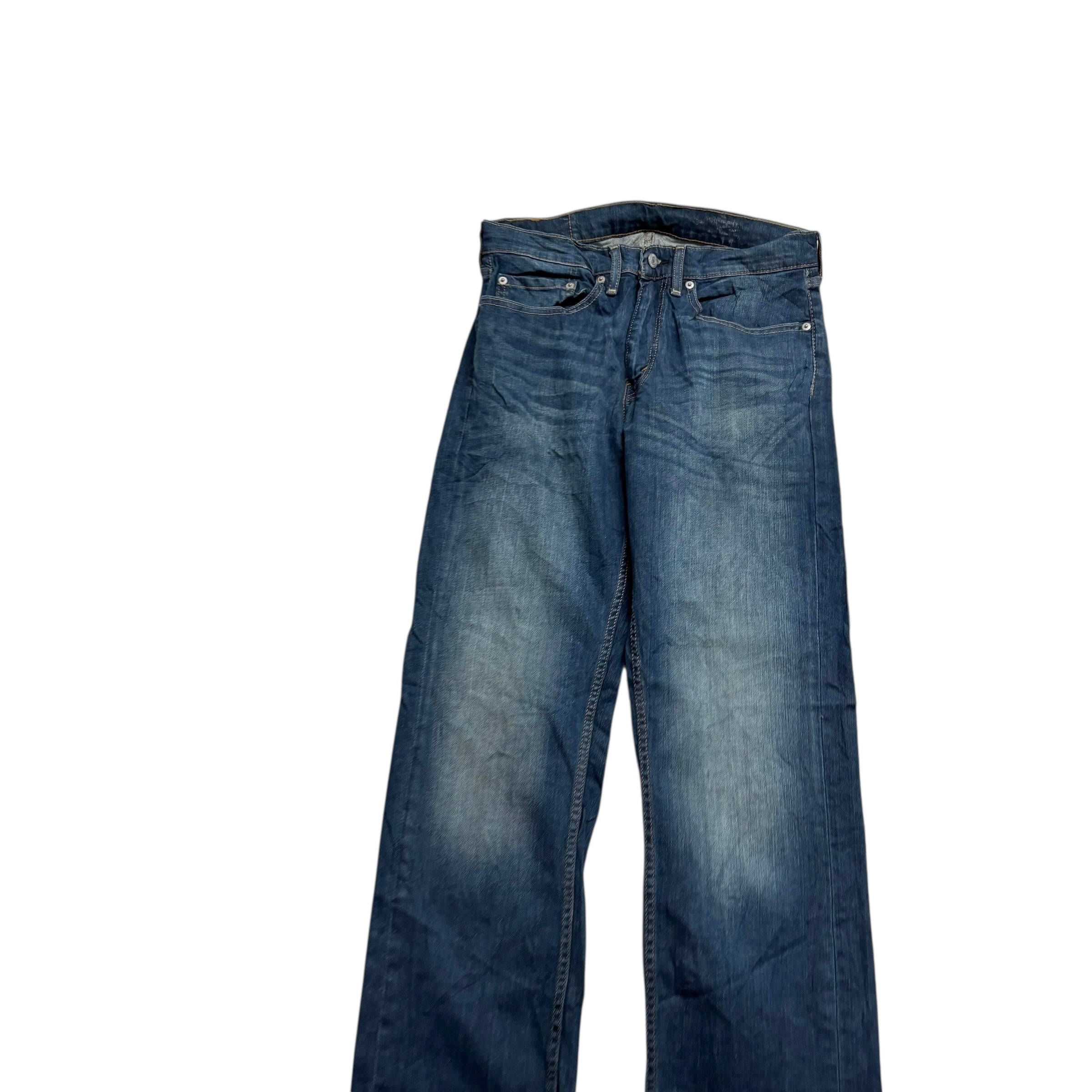 Levis 559 Jeans W31 L32 Mens Dark Blue Relaxed Straight Fit Stretch Denim (E)