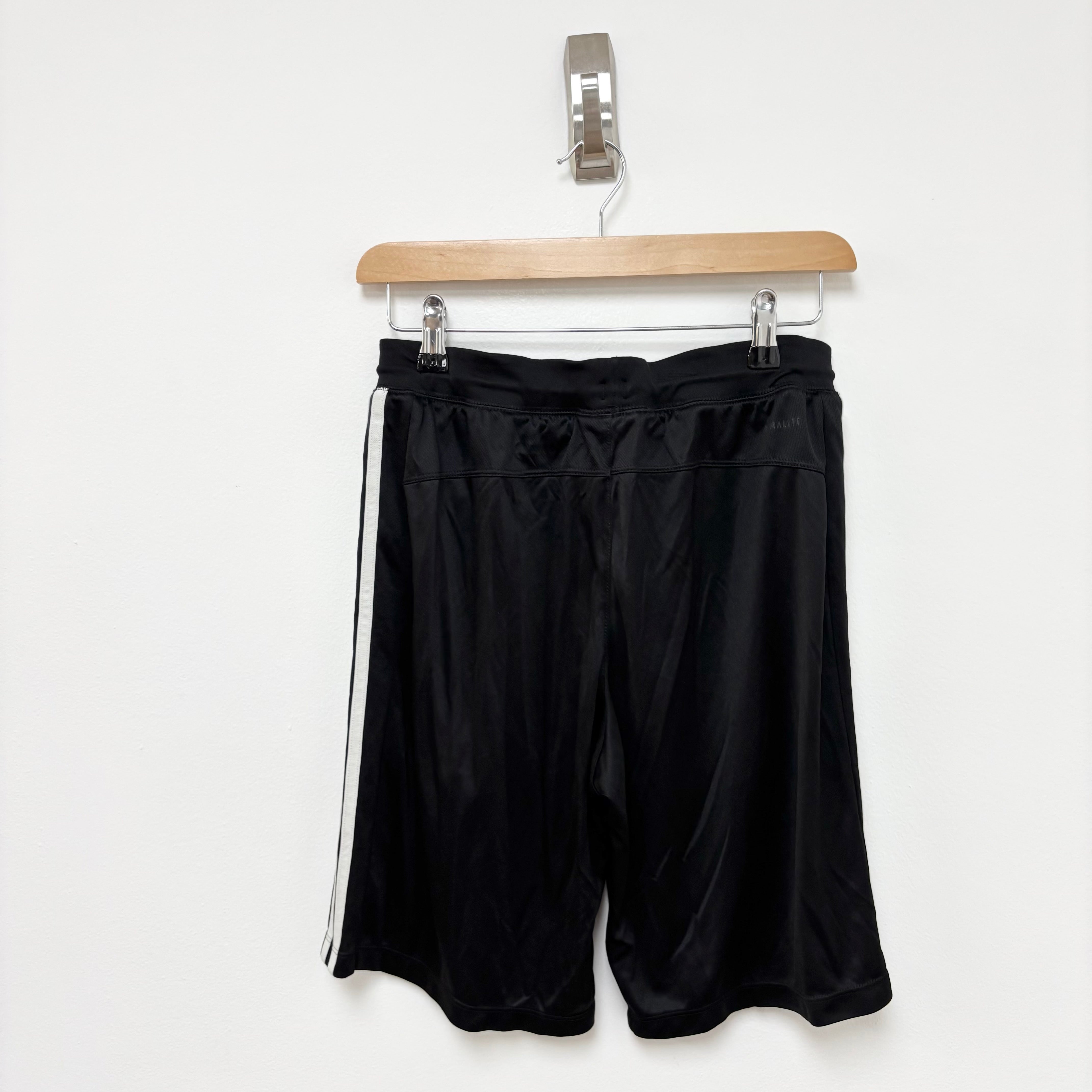 Adidas Shorts Mens Small Black Sports Running Gym Athletic Pockets (E)