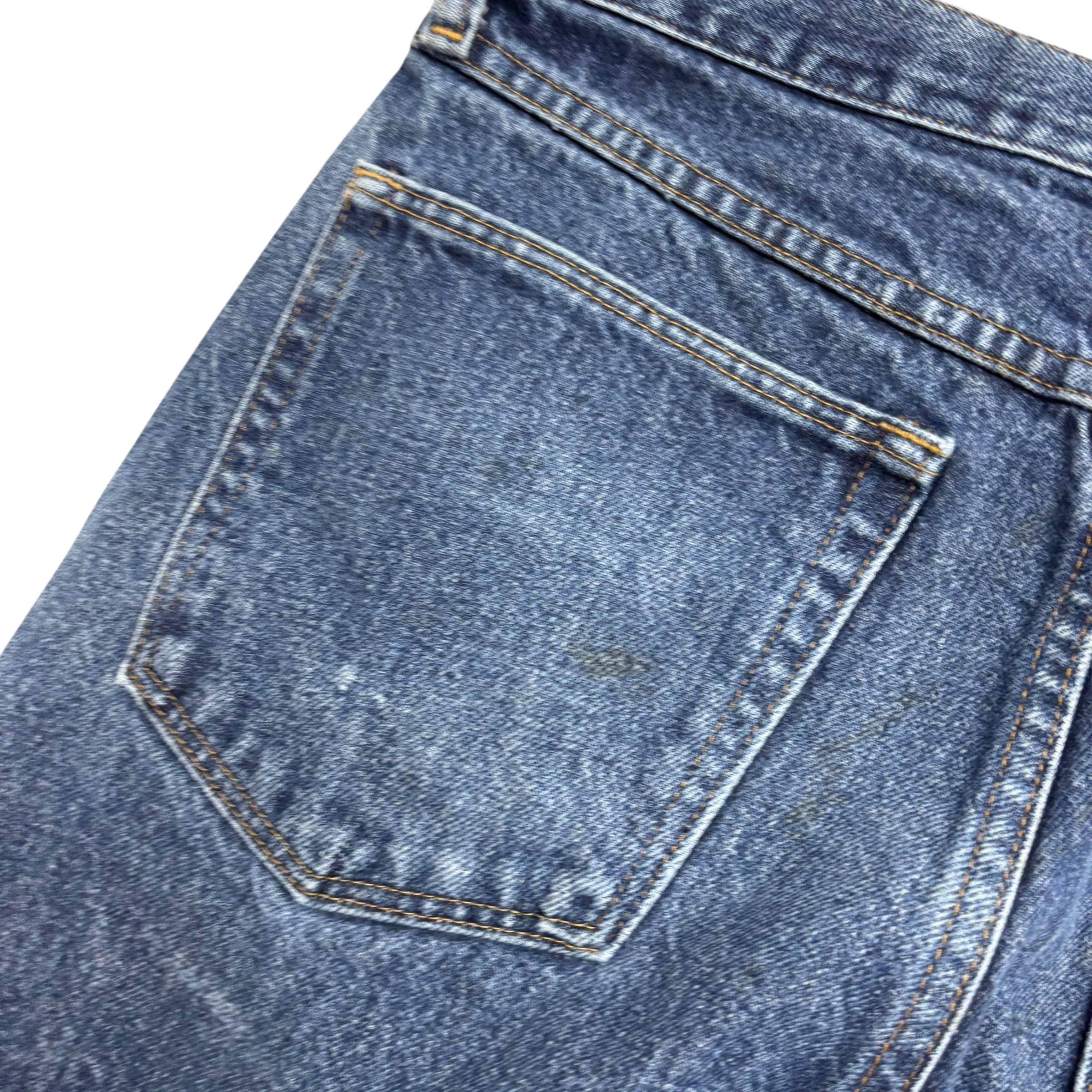 Wrangler Jeans W32 L32 Mens Mid Blue Regular Straight Fit Vintage Denim