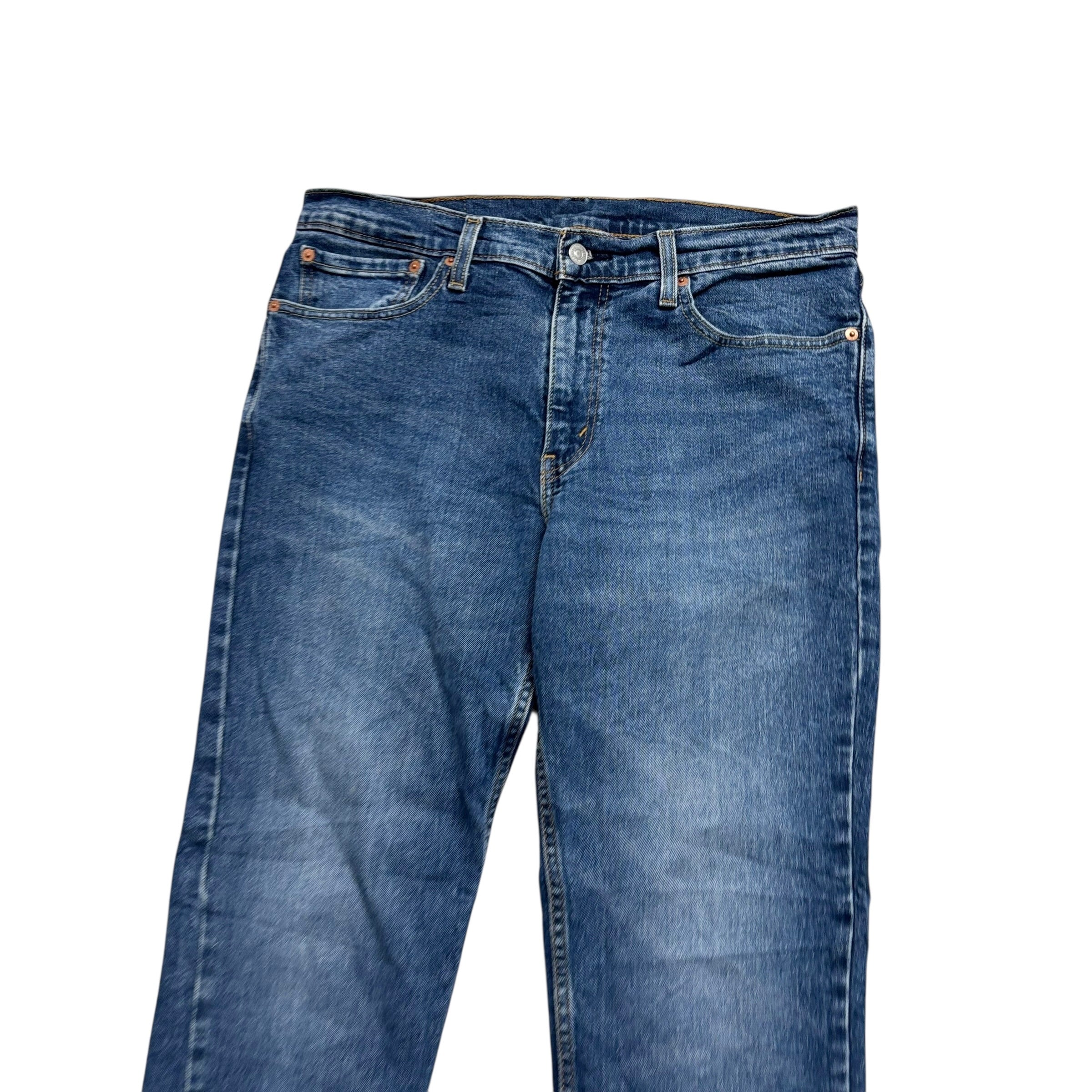 Levis 511 Jeans W34 L32 Mens Mid Blue Slim Fit Stretch Denim (E)