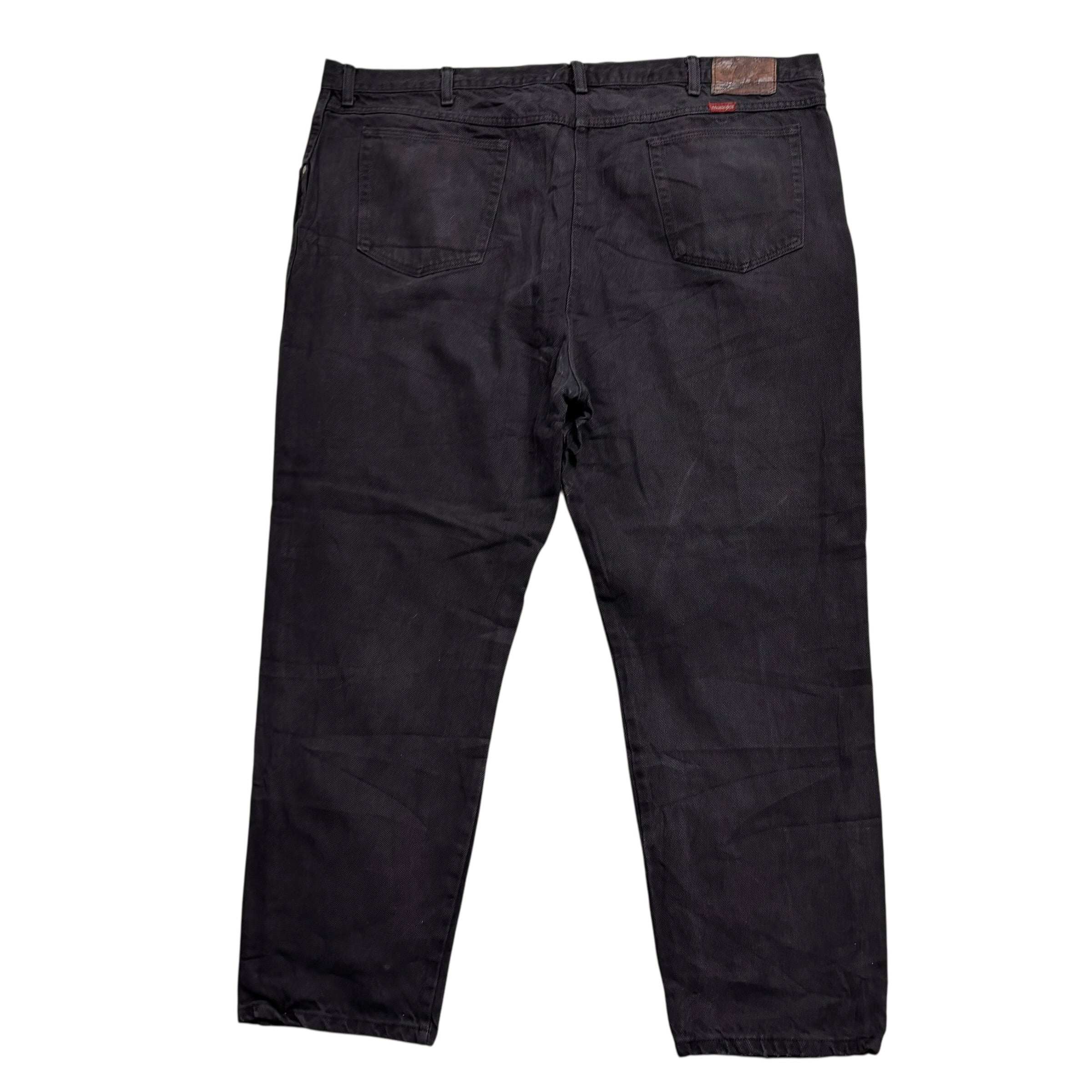 Wrangler Jeans W44 L30 Mens Black Relaxed Tapered Fit Vintage Denim
