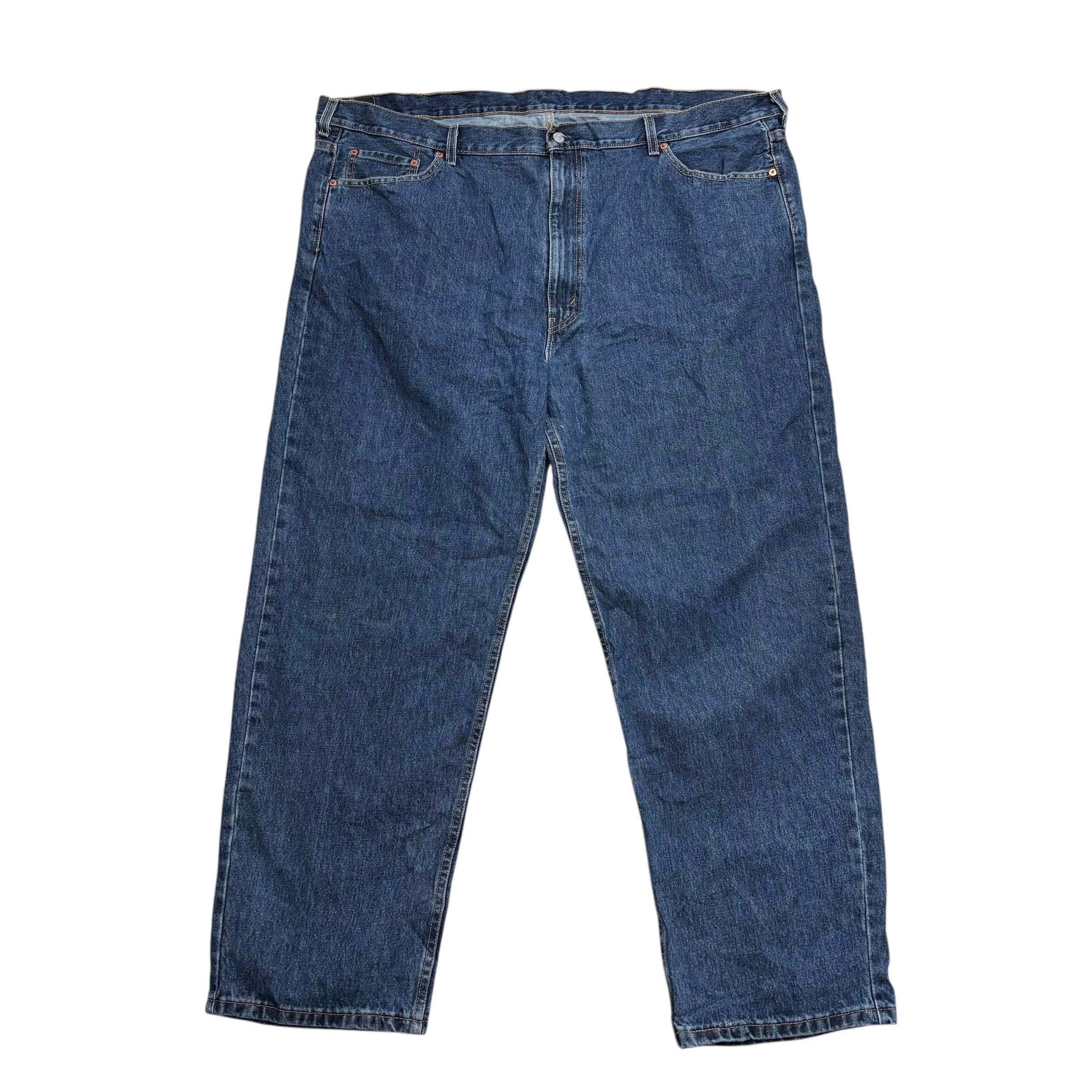 Levis 550 Jeans W48 L32 Mens Mid Blue Baggy Relaxed Straight Fit Denim (E)