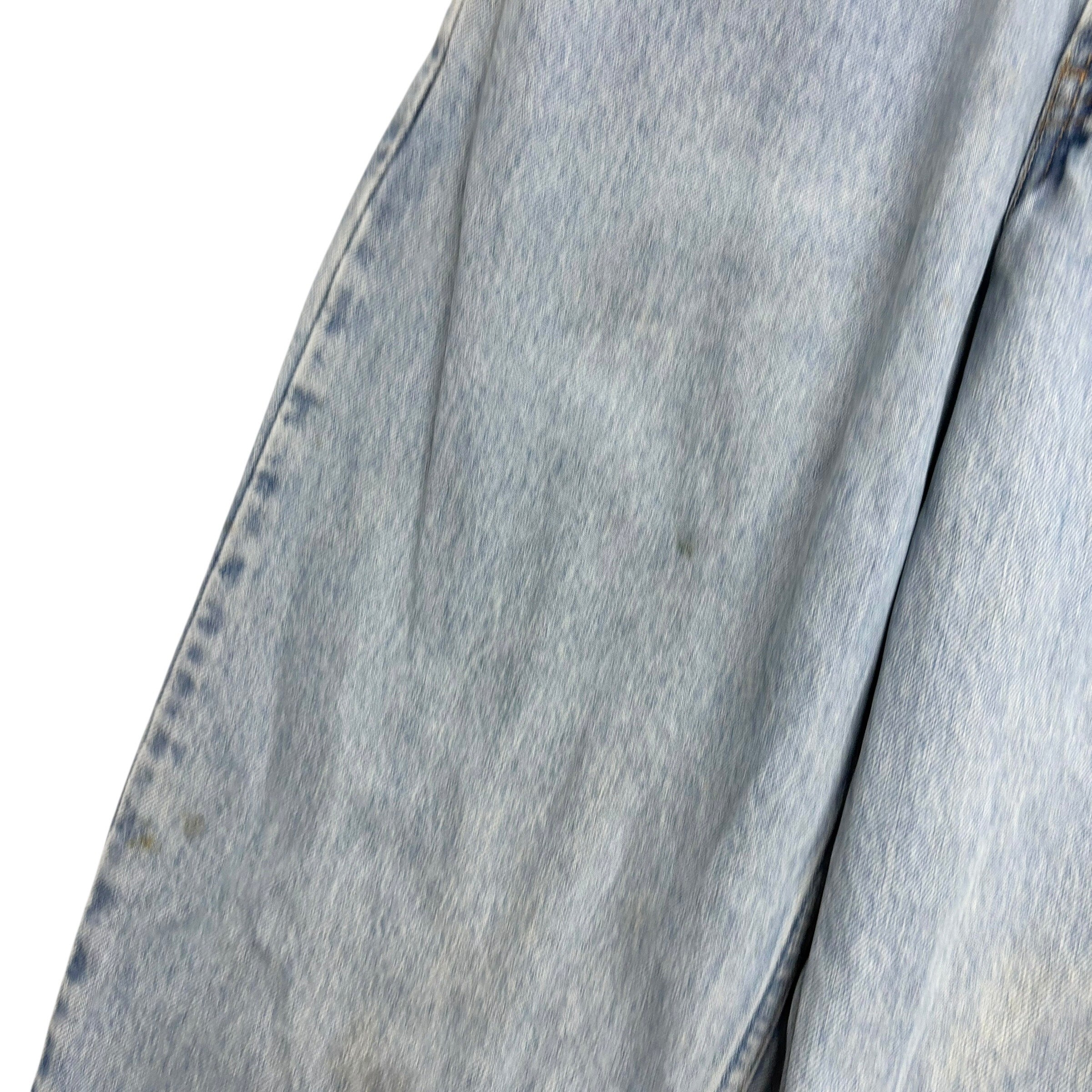 Levis 560 Jeans W29 L34 Mens Light Blue Relaxed Tapered Vintage Denim (F)