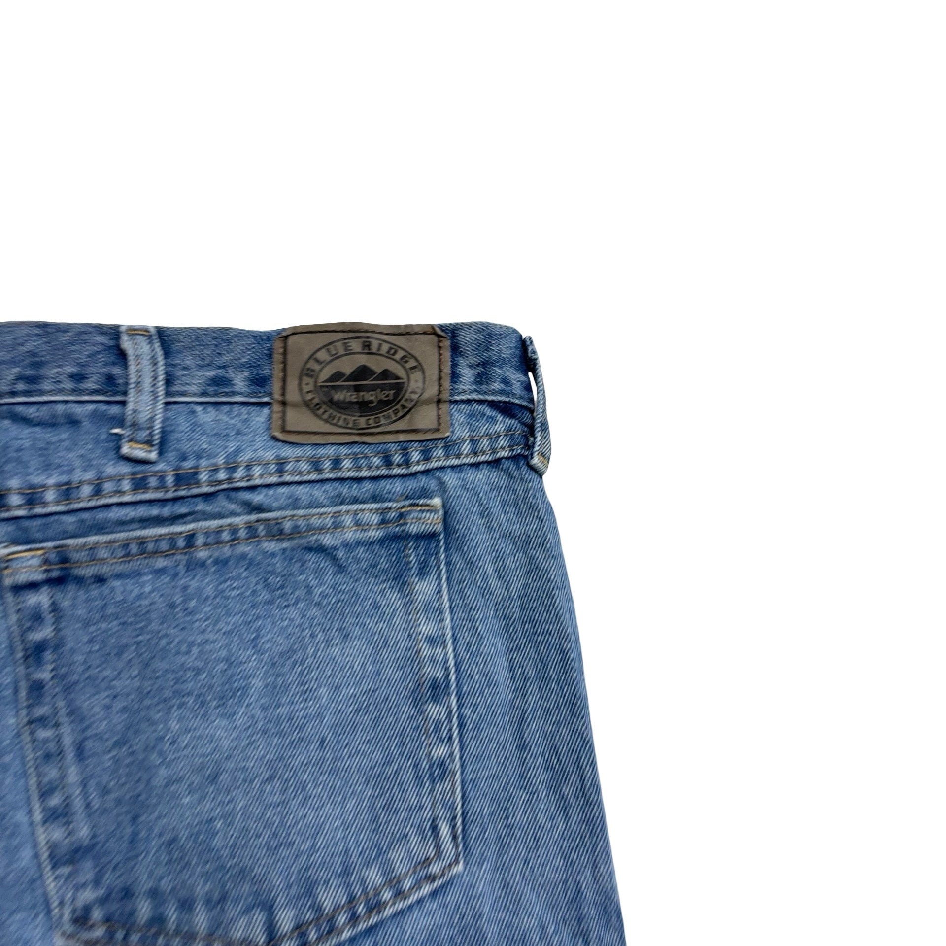 Wrangler Jeans W48 L29 Mens Light Blue Relaxed Tapered Fit Denim (E)