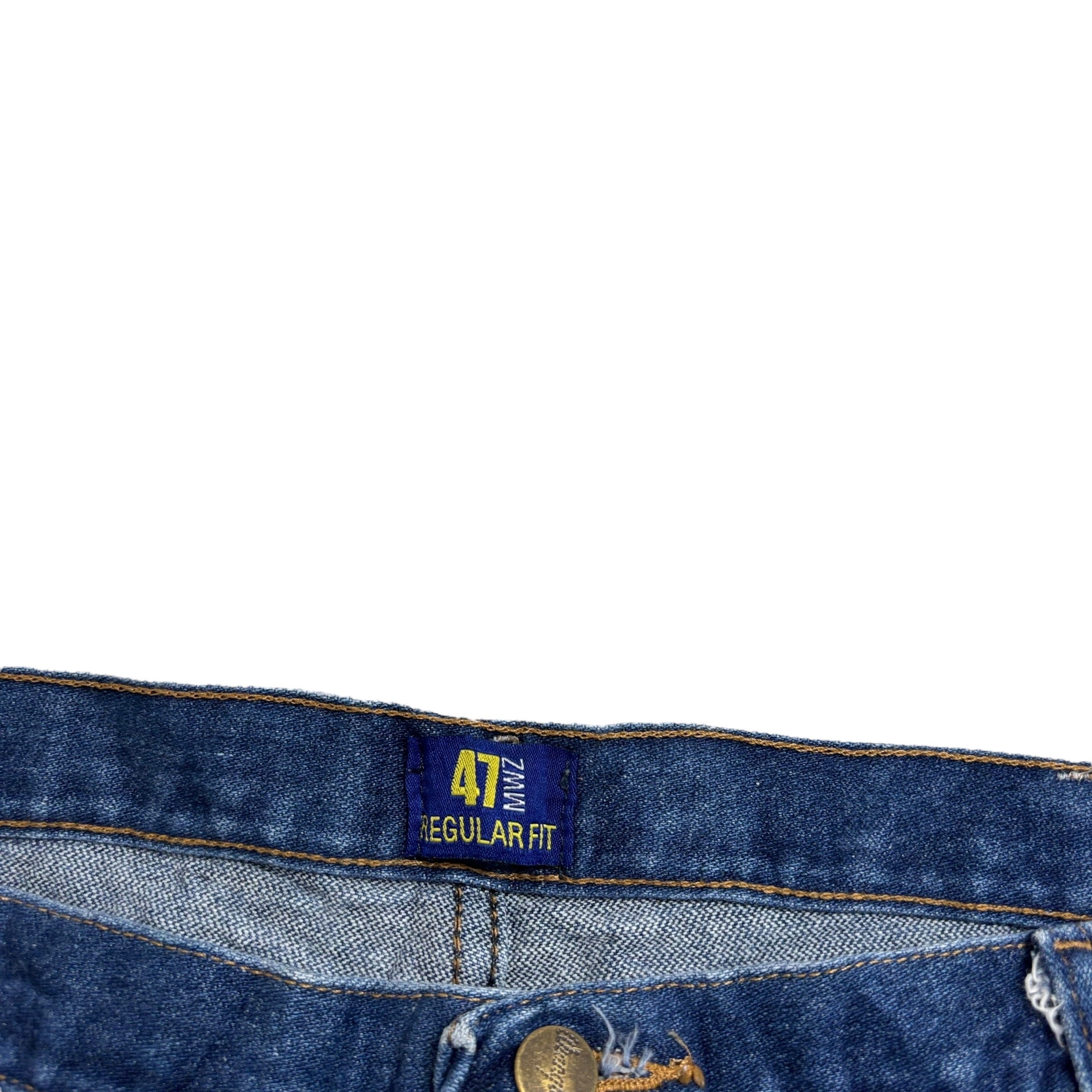 Wrangler Jeans Cowboy Cut W40 L32 Mens Mid Blue 47MWZ Original Fit Denim