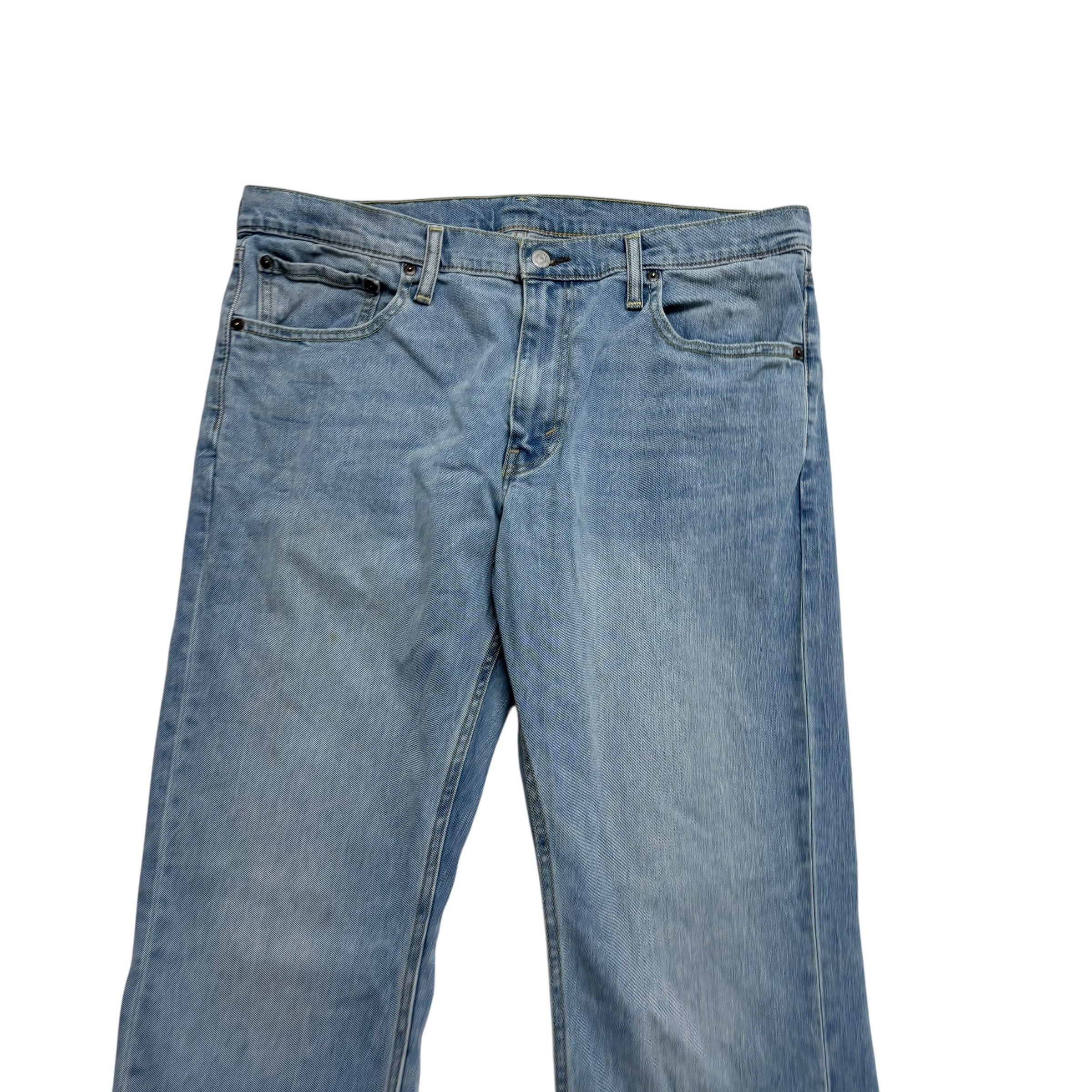 Levis 527 Jeans W38 L31 Mens Light Blue Slim Bootcut Fit Stretch Denim