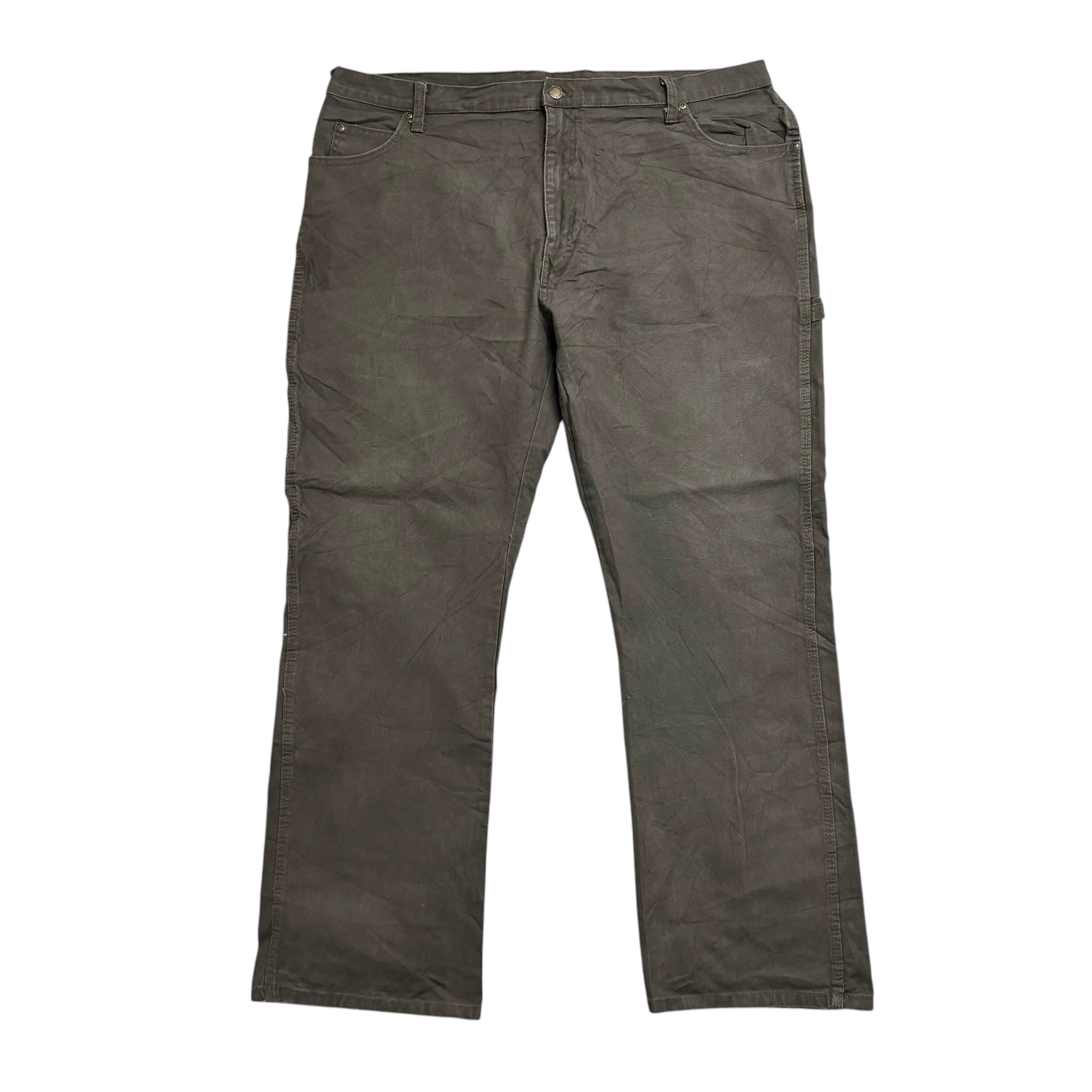 Dickies Carpenter Pants W42 L32 Mens Green Relaxed Straight Trousers Jeans (E)
