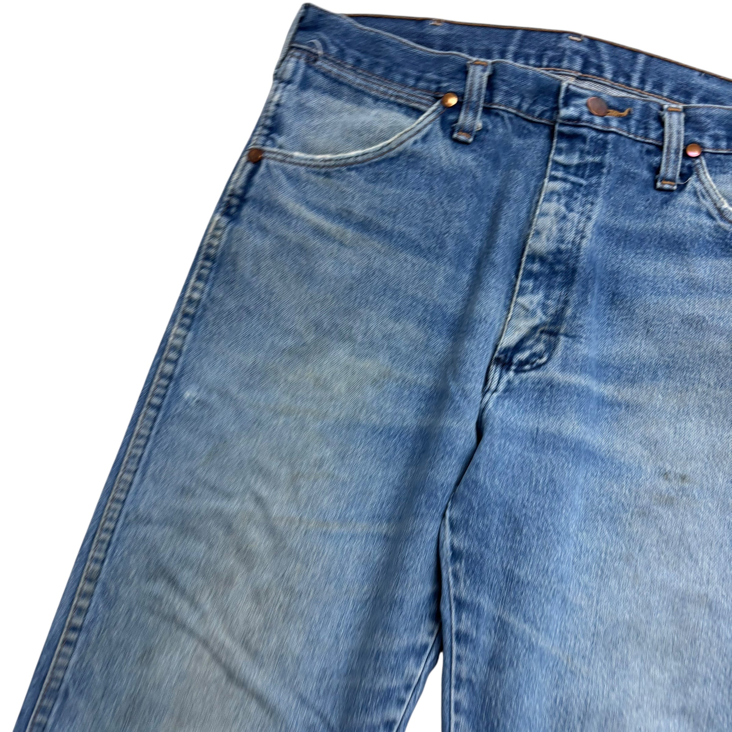 Wrangler Jeans Cowboy Cut W32 L34 Mens Mid Blue 13MWZ USA Made Vintage (F)