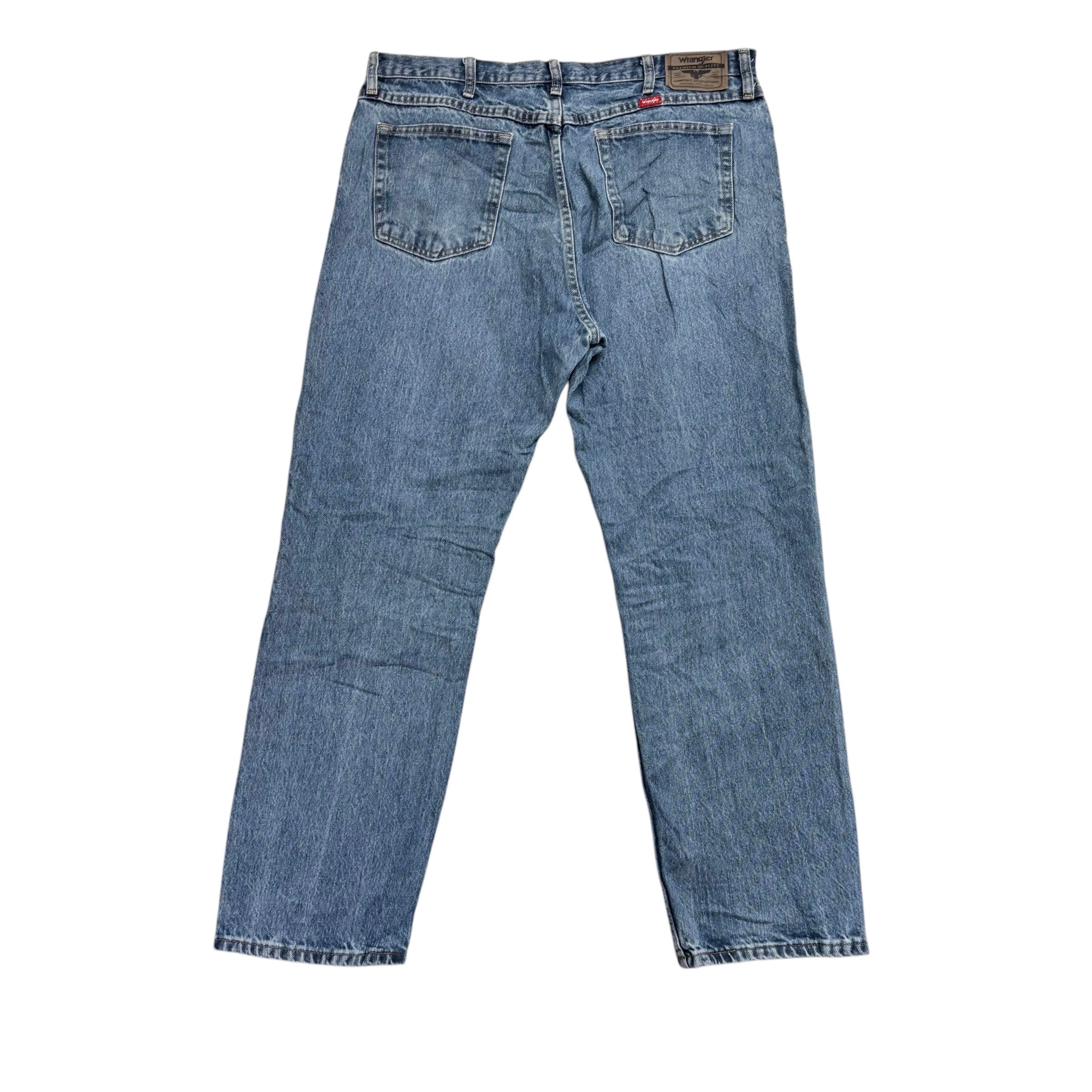 Wrangler Jeans W38 L30 Mens Light Blue Regular Straight Fit Denim