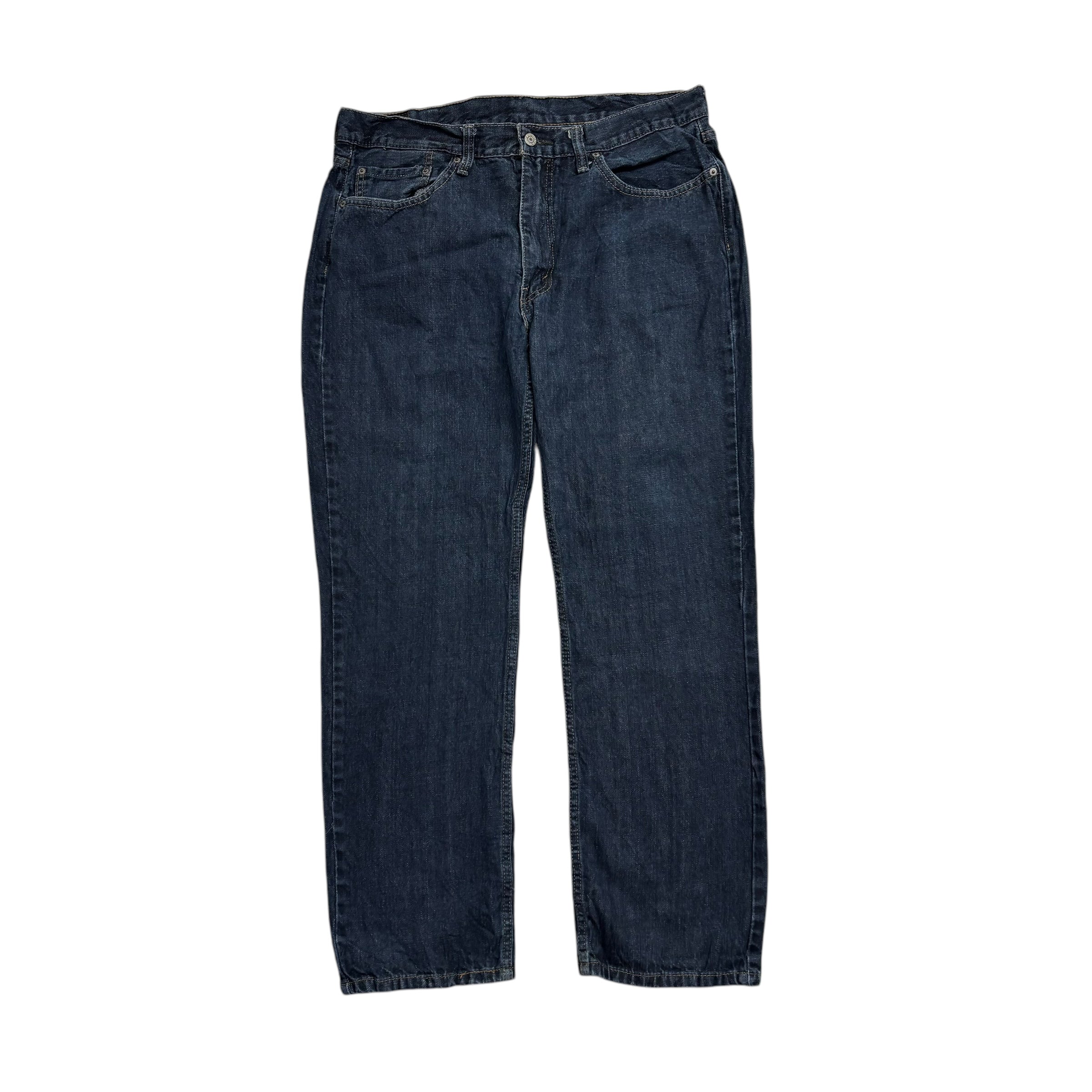 Levis 514 Jeans W36 L31 Mens Dark Blue Regular Straight Fit Denim (E)