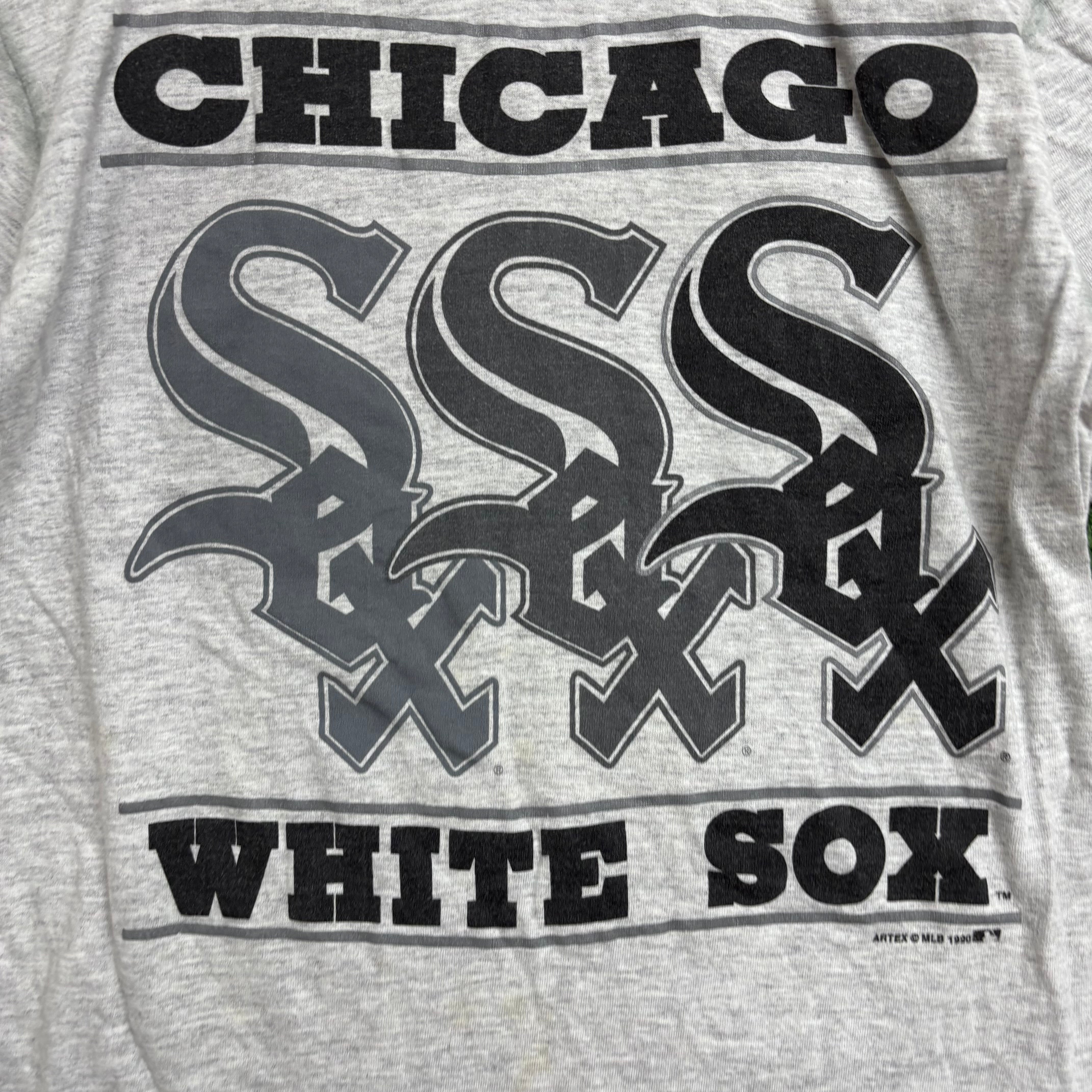 Vintage T Shirt Mens Small Grey Single Stitch Graphic Print 90s USA Baseball (F)