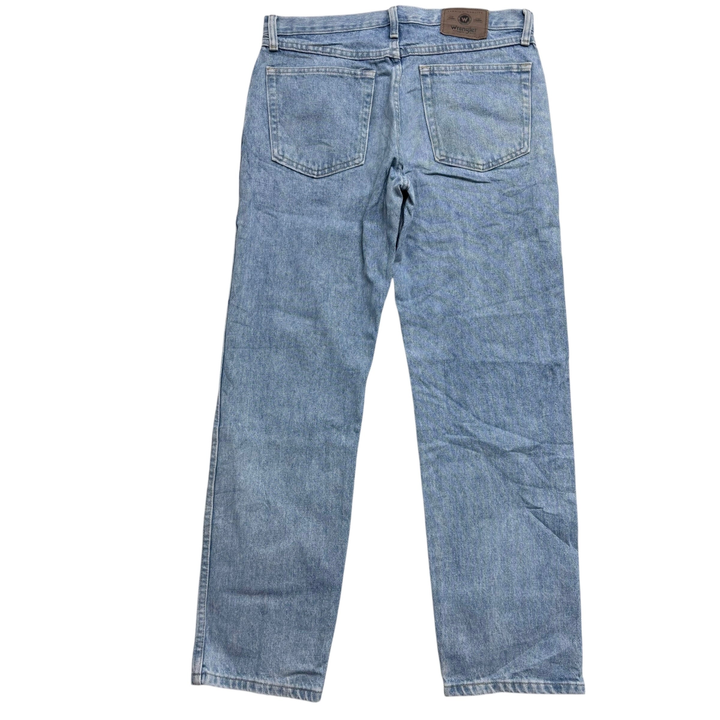 Wrangler Jeans W32 L30 Mens Light Blue Regular Straight Fit Vintage Denim (E)