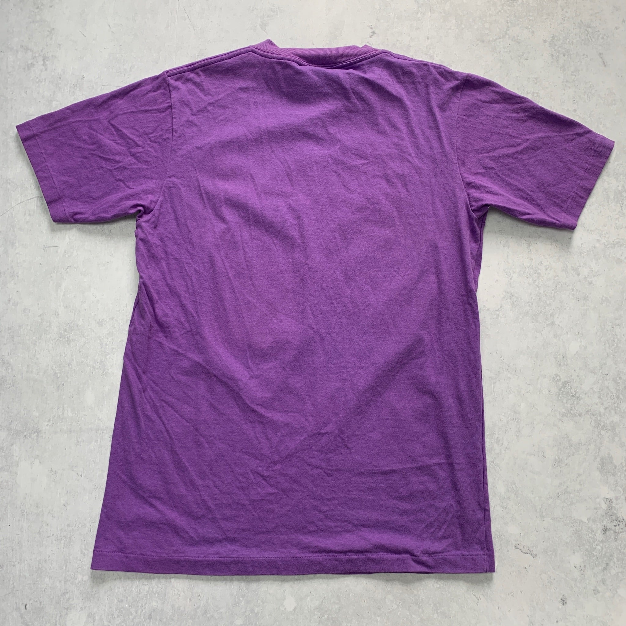 Vintage T Shirt Mens Medium Purple Single Stitch Graphic Print 90s Canada