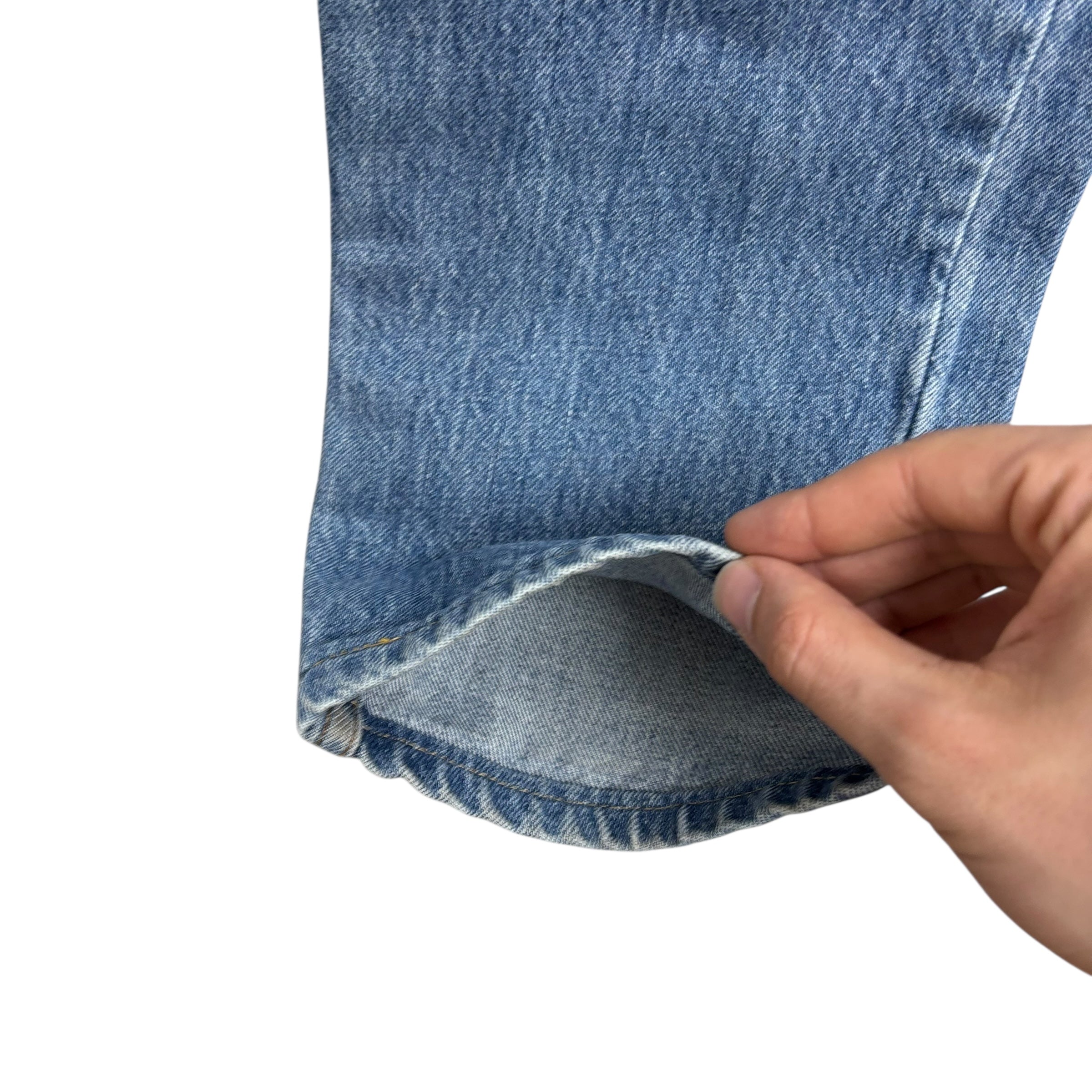 Levis 512 Jeans W35 L32 Mens Mid Blue Slim Tapered Fit Stretch Vintage Denim (F)