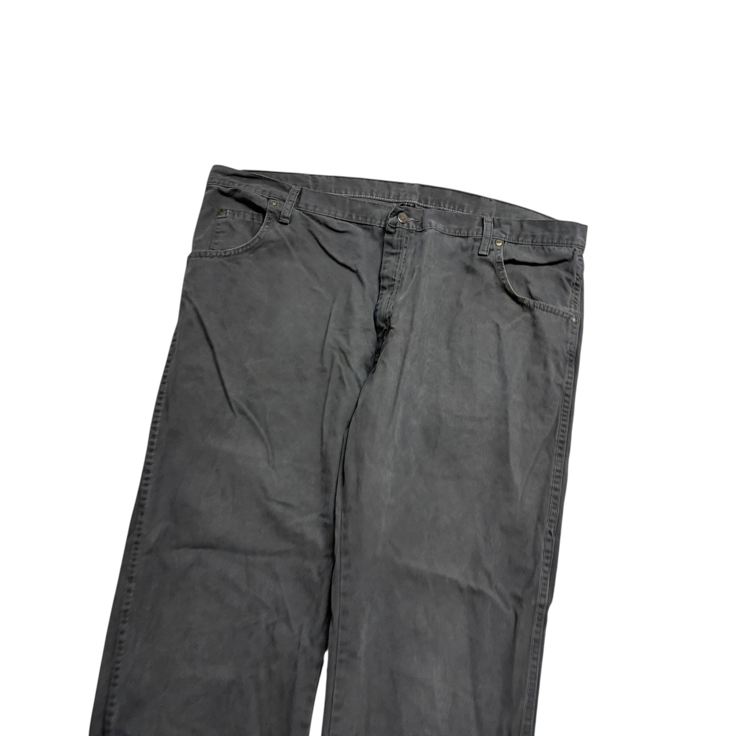 Wrangler Trousers W42 L30 Mens Grey Regular Straight Fit Pants (E)