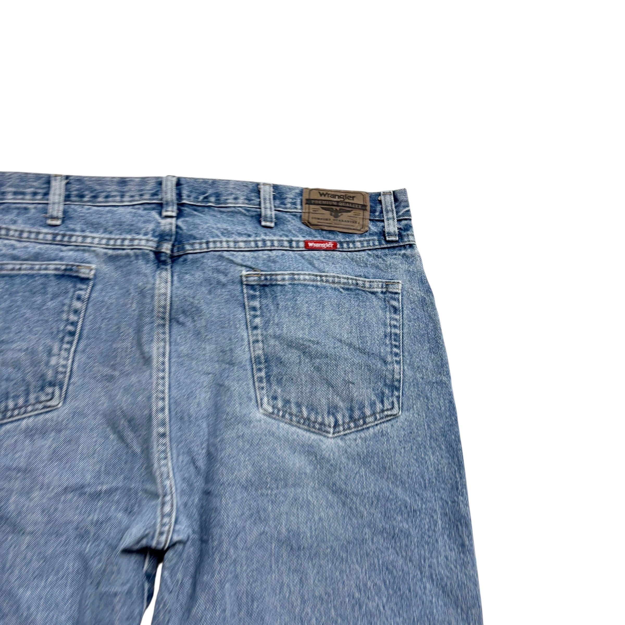 Wrangler Jeans W40 L30 Mens Light Blue Regular Straight Fit Denim (E)