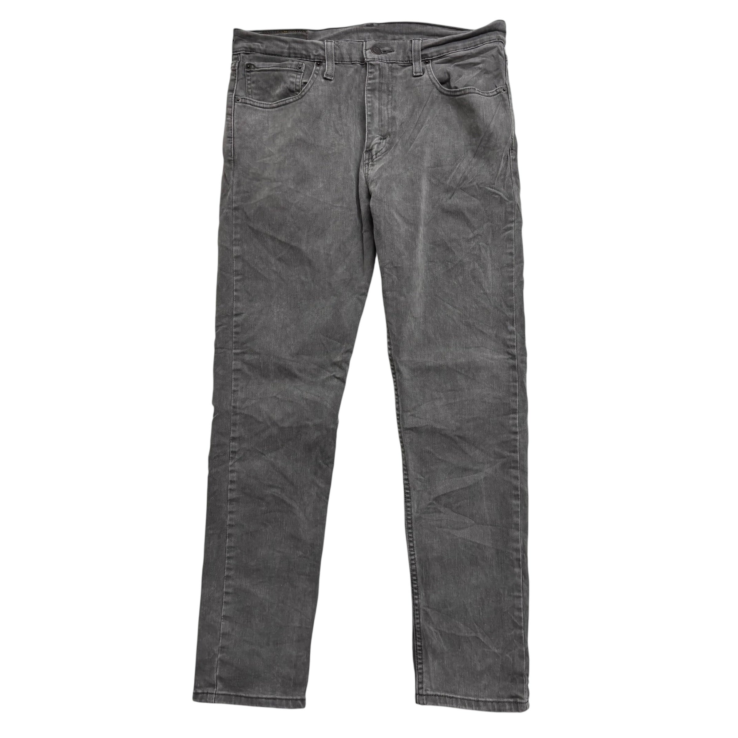 Levis 512 Jeans W32 L29 Mens Grey Slim Tapered Fit Stretch Denim