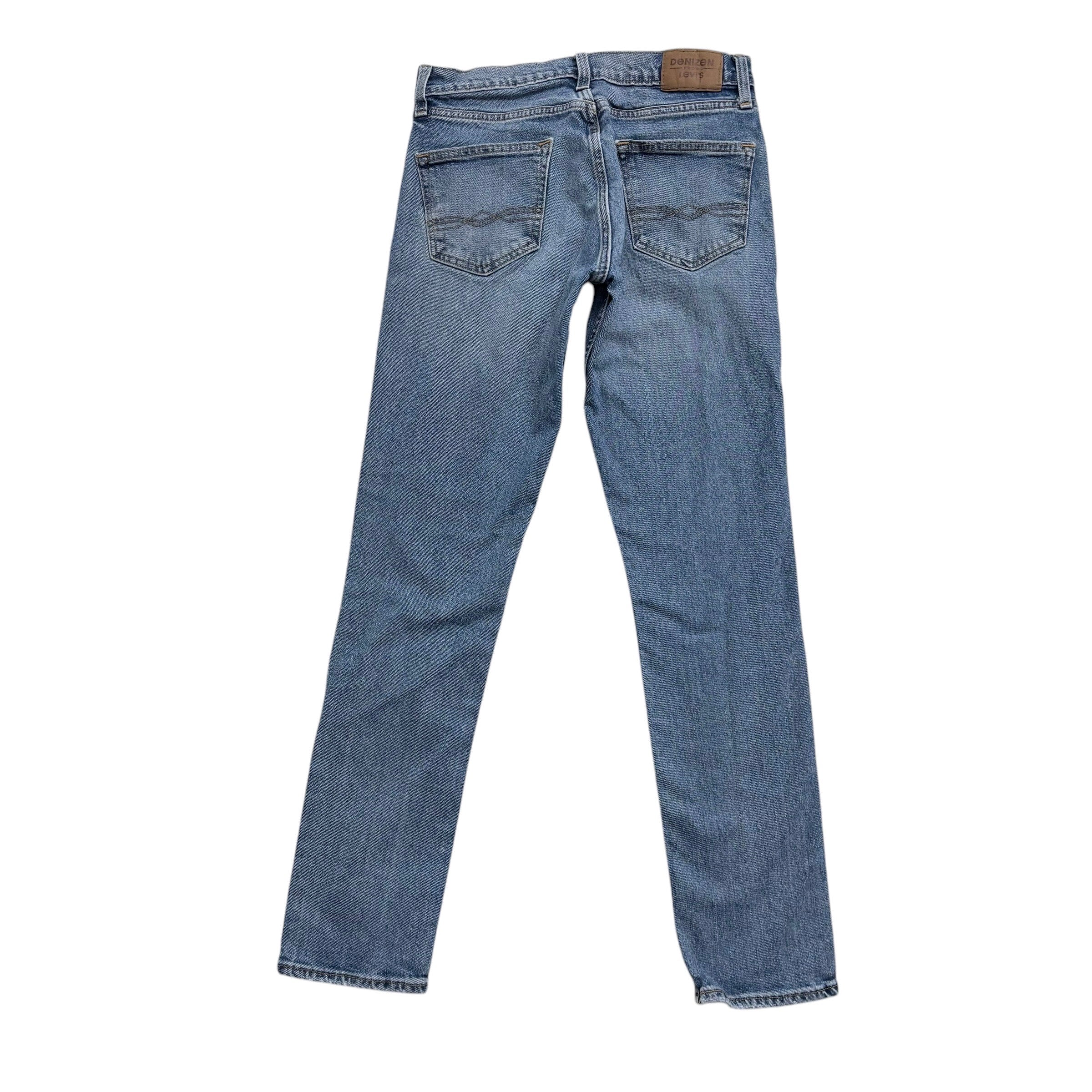 Levis Denizen Jeans W29 L32 Mens Mid Blue Slim Fit Stretch Denim (E)