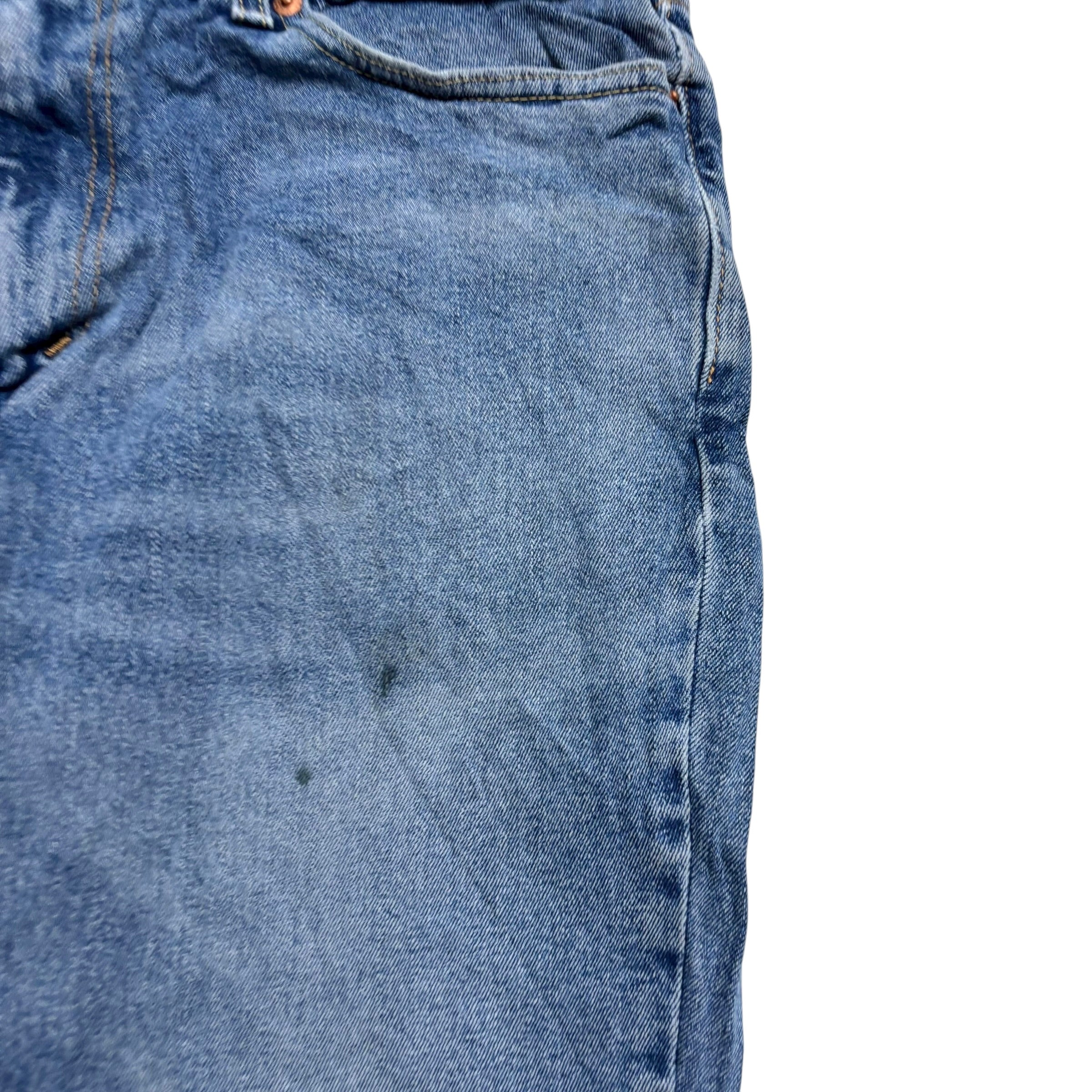 Levis 541 Jeans W33 L29 Mens Mid Blue Athletic Tapered Fit Stretch Denim