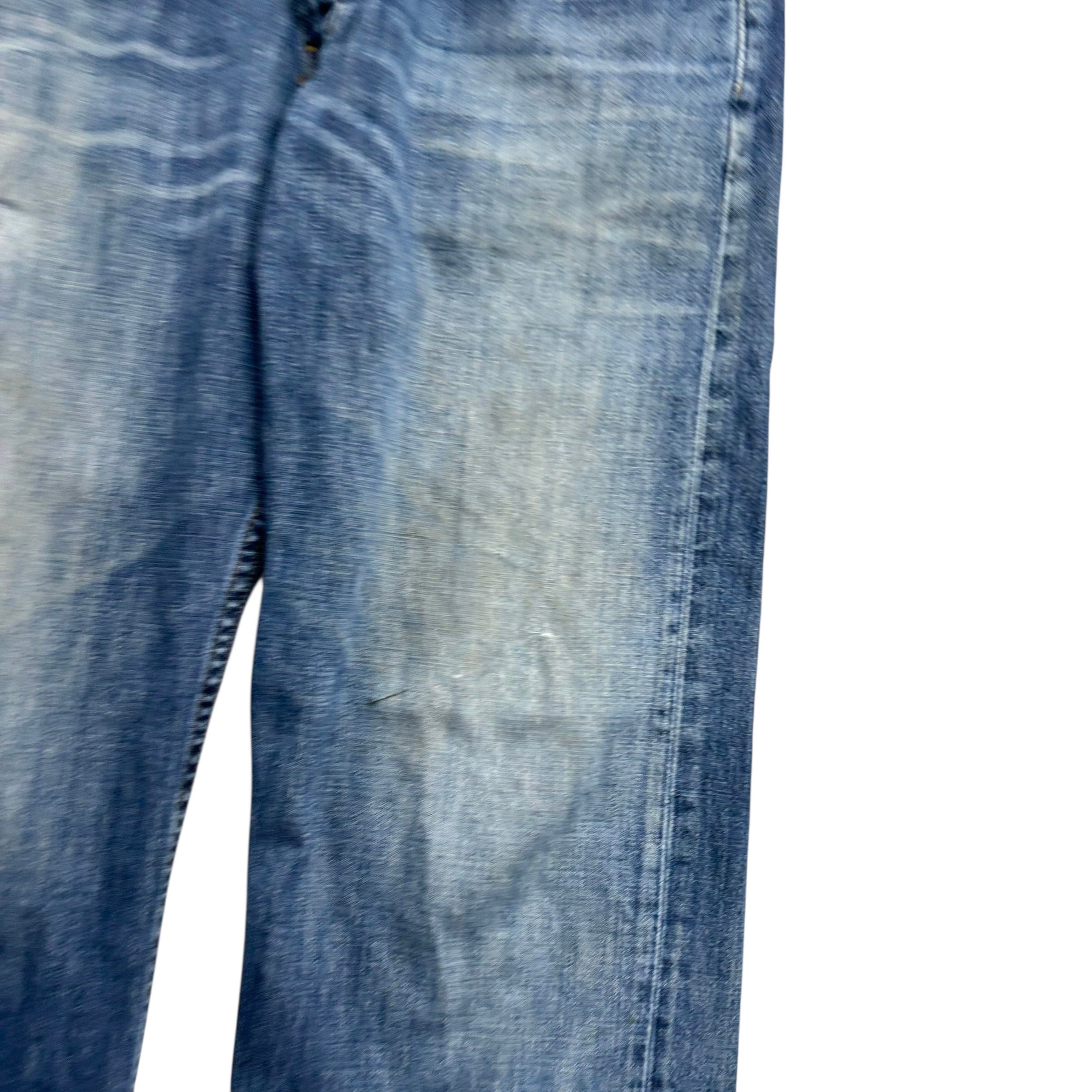 Levis 569 Jeans W33 L31 Mens Mid Blue Baggy Relaxed Straight Fit Denim (F)