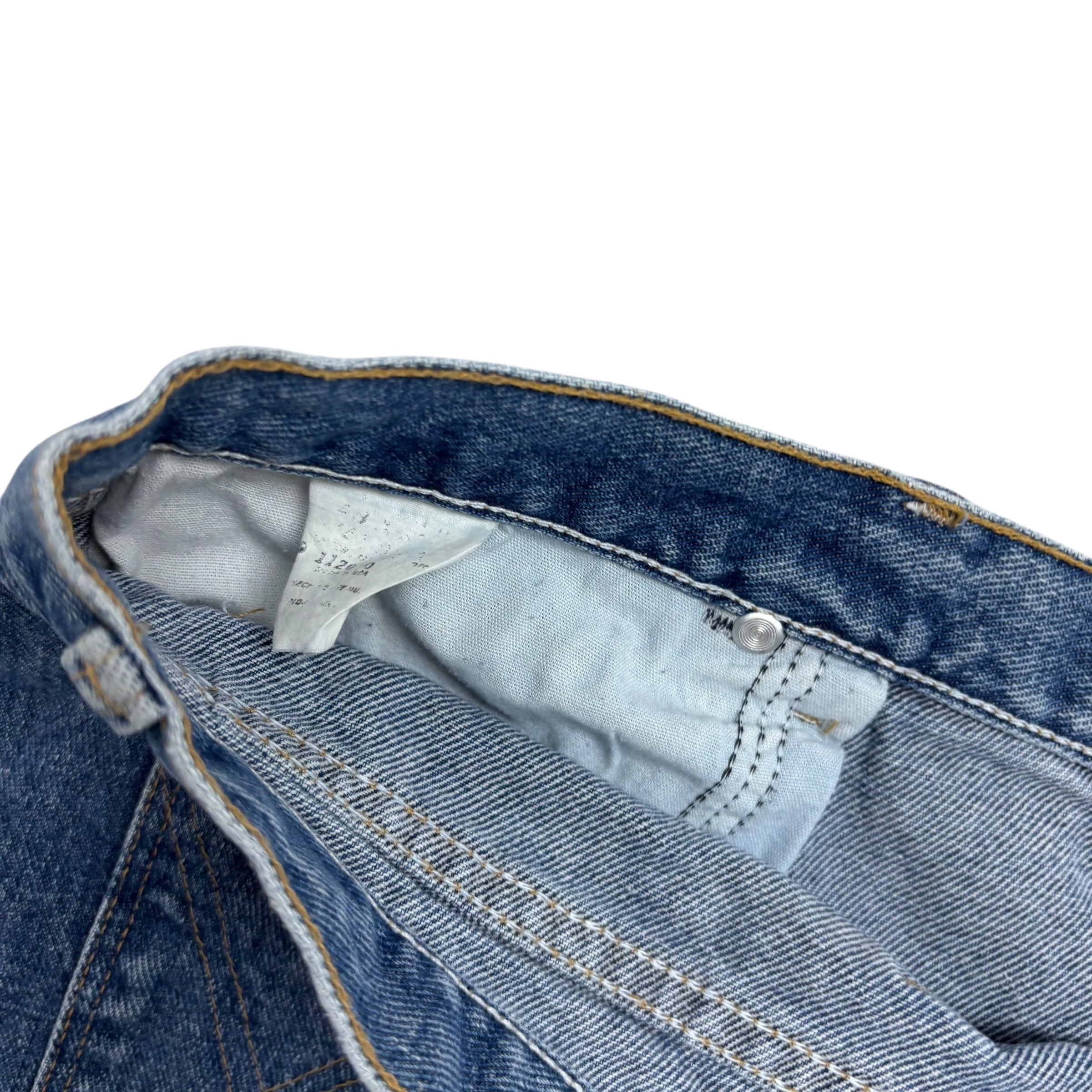Wrangler Jeans W46 L28 Mens Mid Blue Relaxed Tapered Fit Vintage Denim