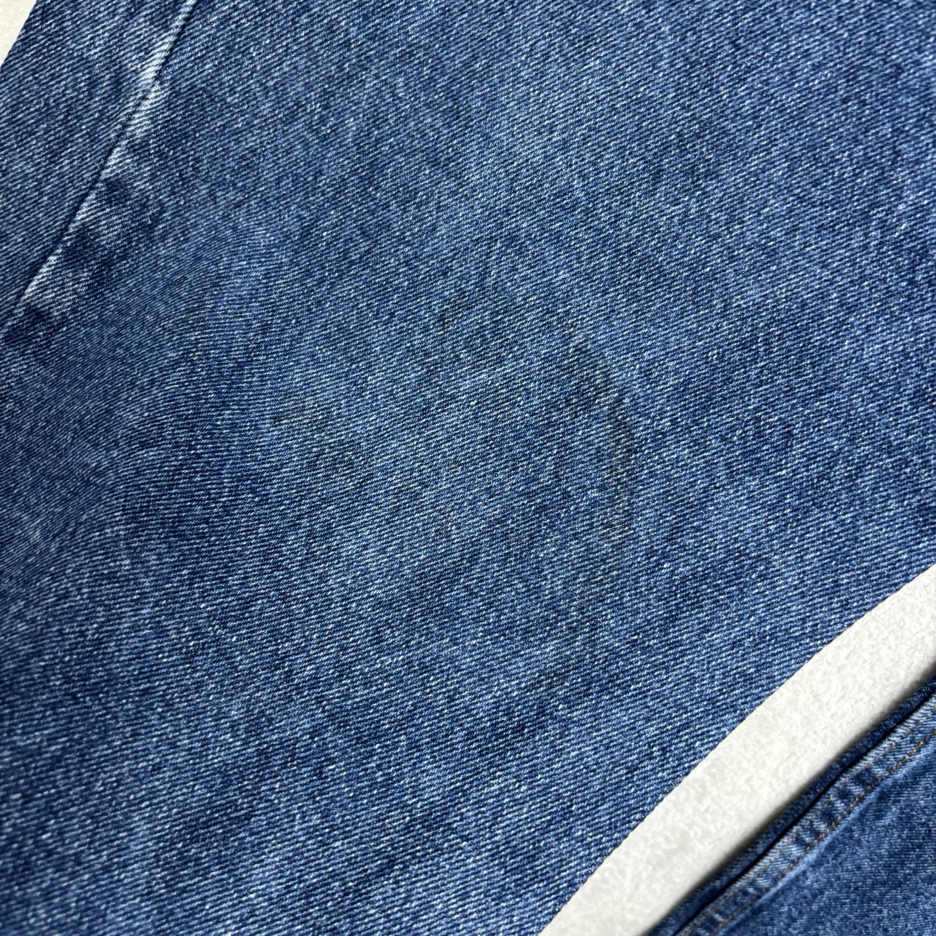 Wrangler Jeans W48 L30 Mens Mid Blue Relaxed Straight Fit Denim