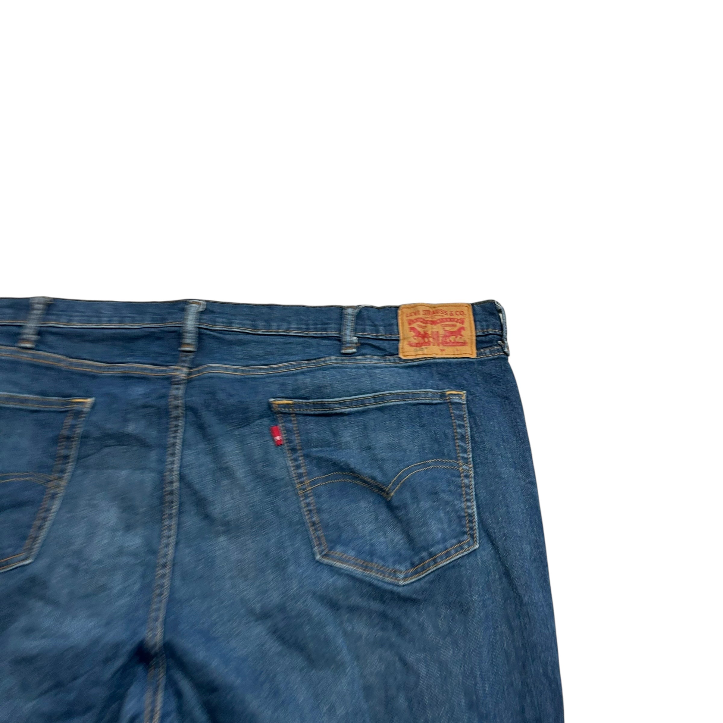 Levis 541 Jeans W50 L30 Mens Dark Blue Athletic Tapered Fit Stretch Denim (E)