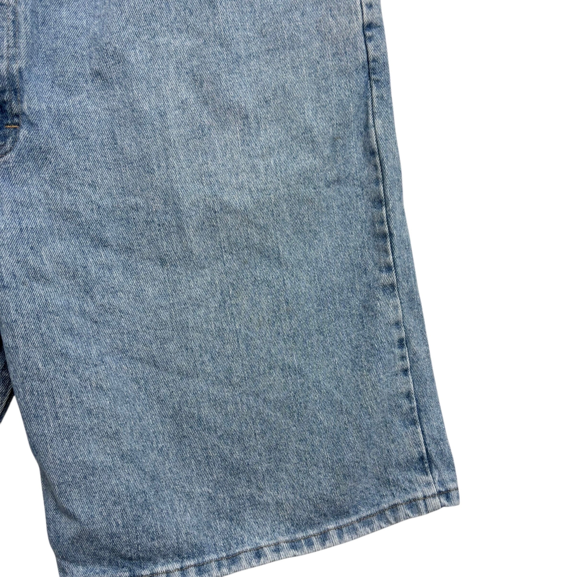Wrangler Baggy Jorts W44 Mens Denim Shorts Light Blue Relaxed Fit (F)