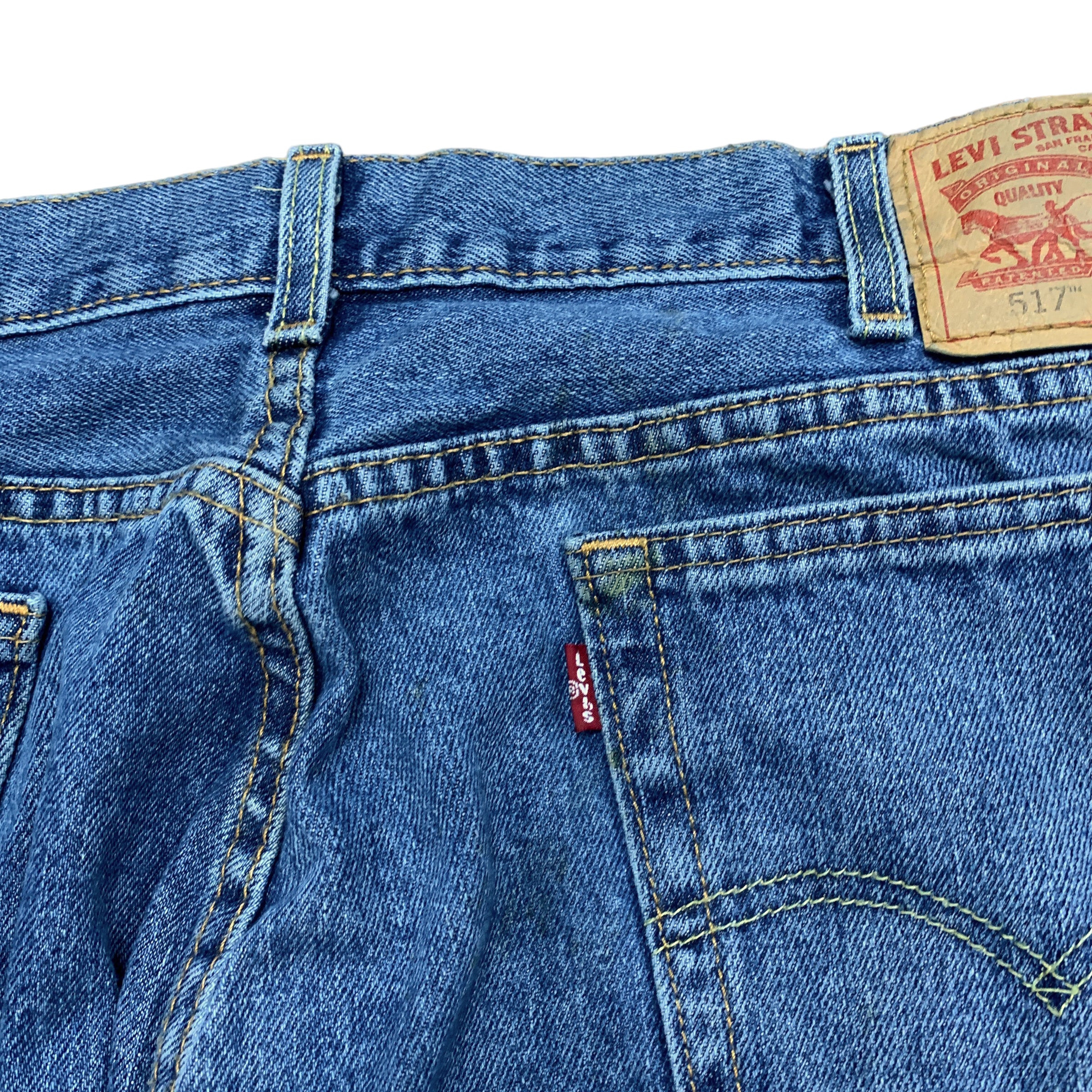 Levis 517 Jeans W35 L32 Mens Blue Bootcut Denim