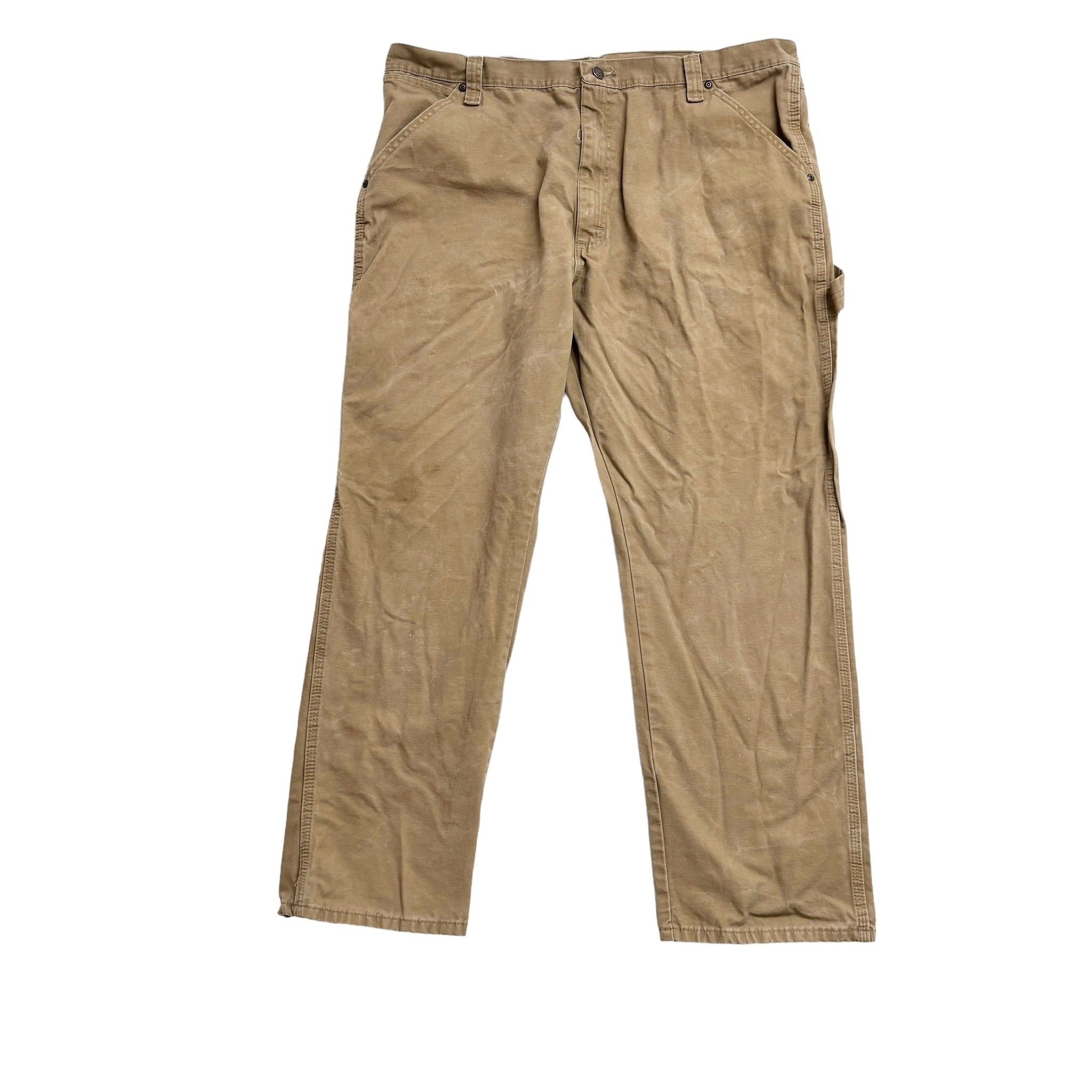 Wrangler Carpenter Pants W40 L30 Mens Tan Beige Baggy Relaxed Straight Fit