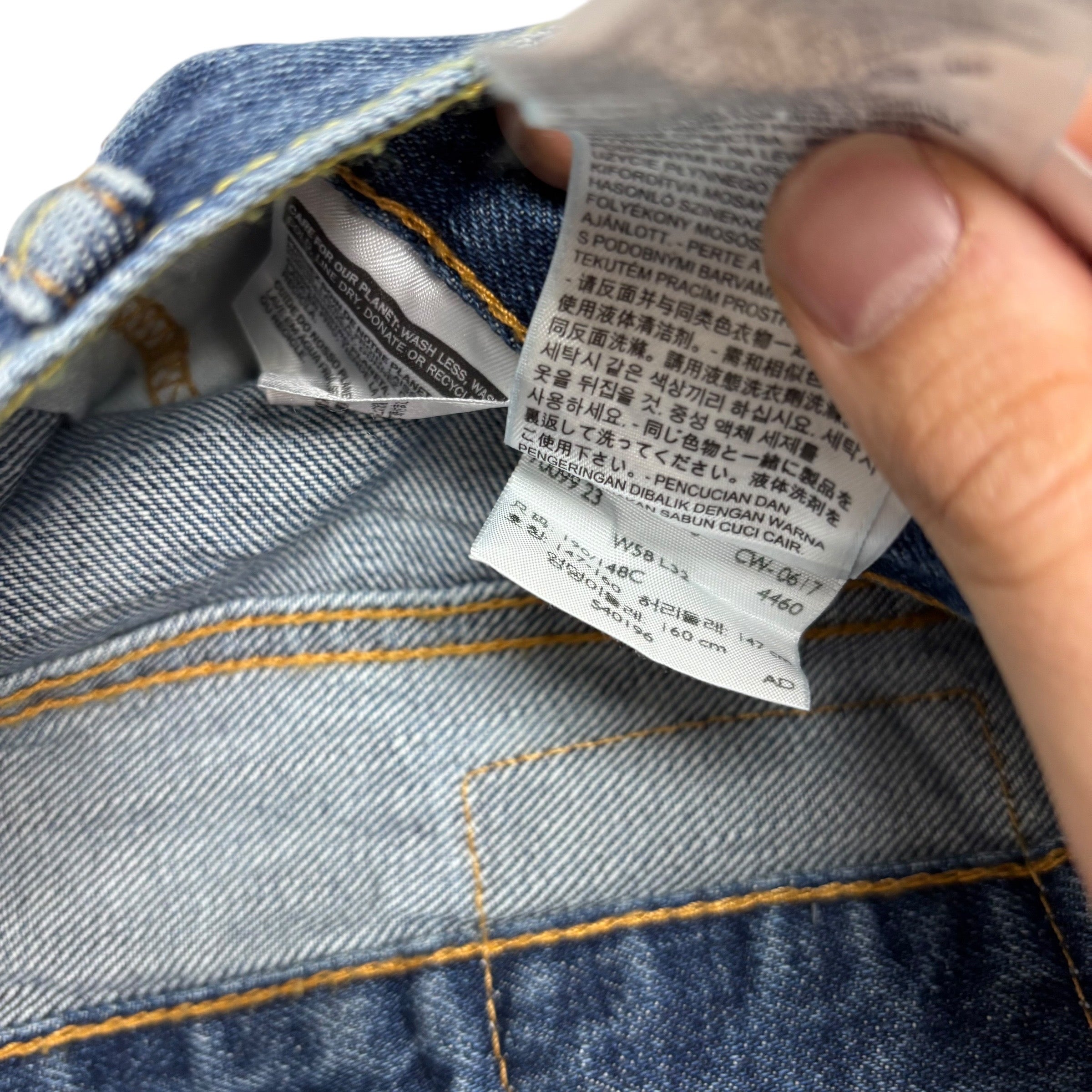 Levis 560 Jeans W58 L32 Mens Mid Blue Baggy Relaxed Comfort Fit Denim (E)