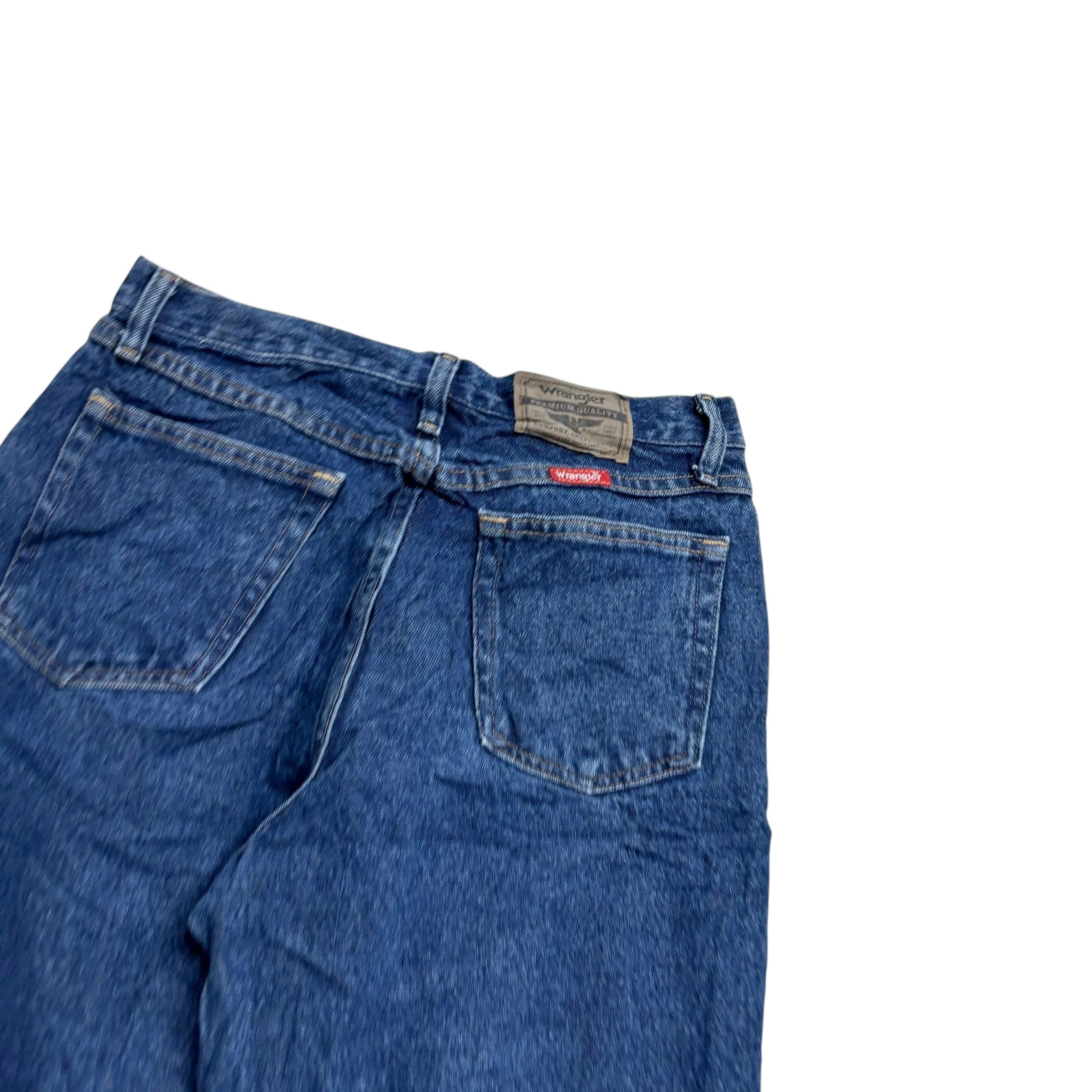 Wrangler Jeans W30 L36 Mens Mid Blue Relaxed Straight Fit Denim (E)