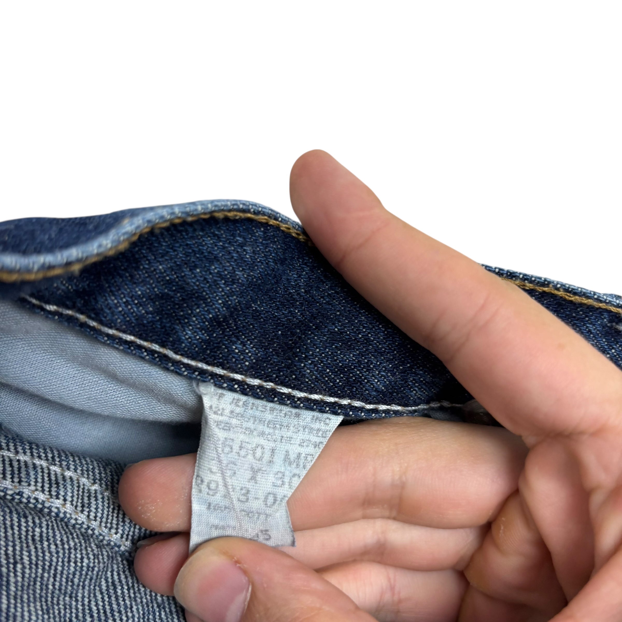 Wrangler Jeans W34 L30 Mens Dark Blue Regular Straight Fit Vintage USA Made