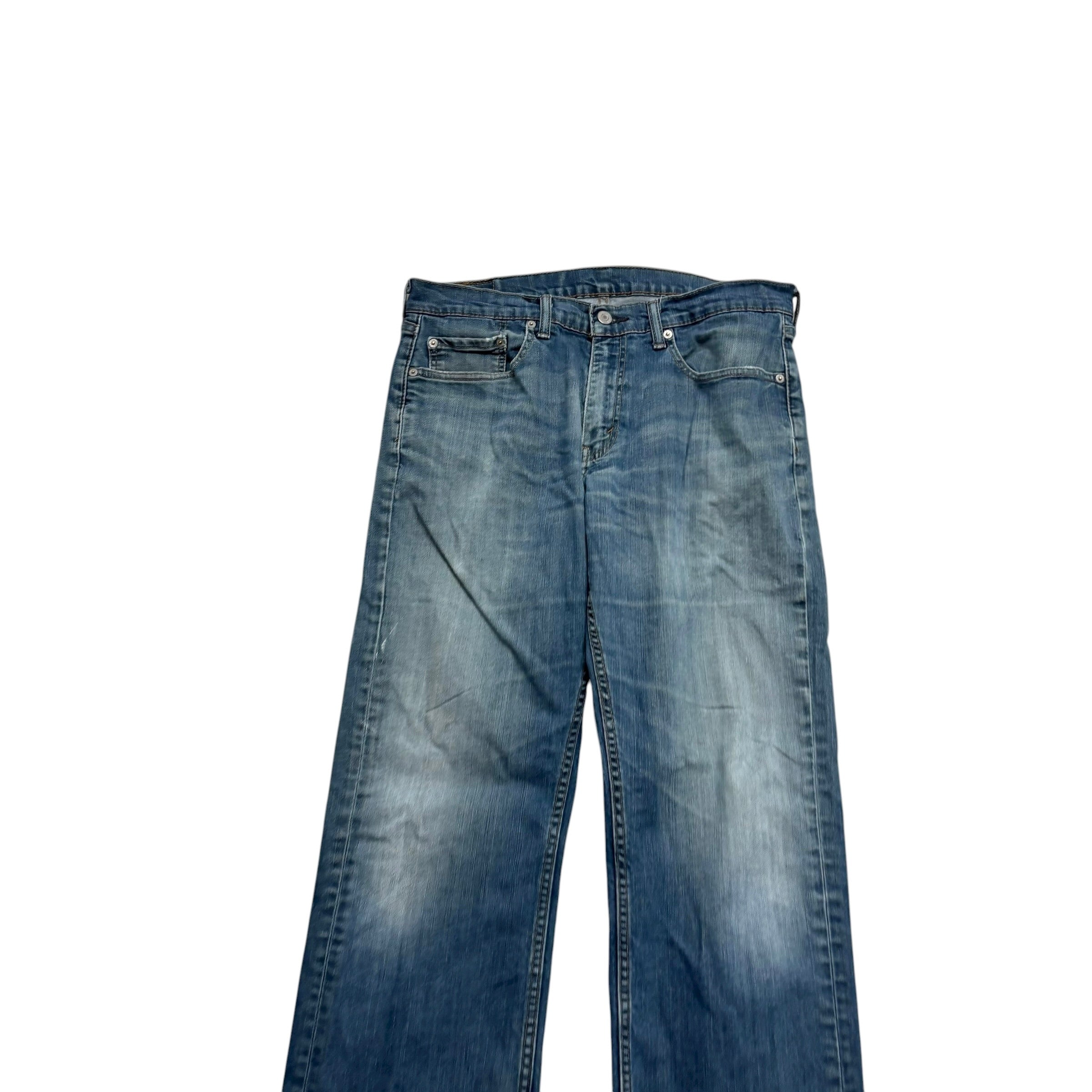 Levis 559 Jeans W33 L30 Mens Blue Relaxed Straight Fit Stretch Denim (F)