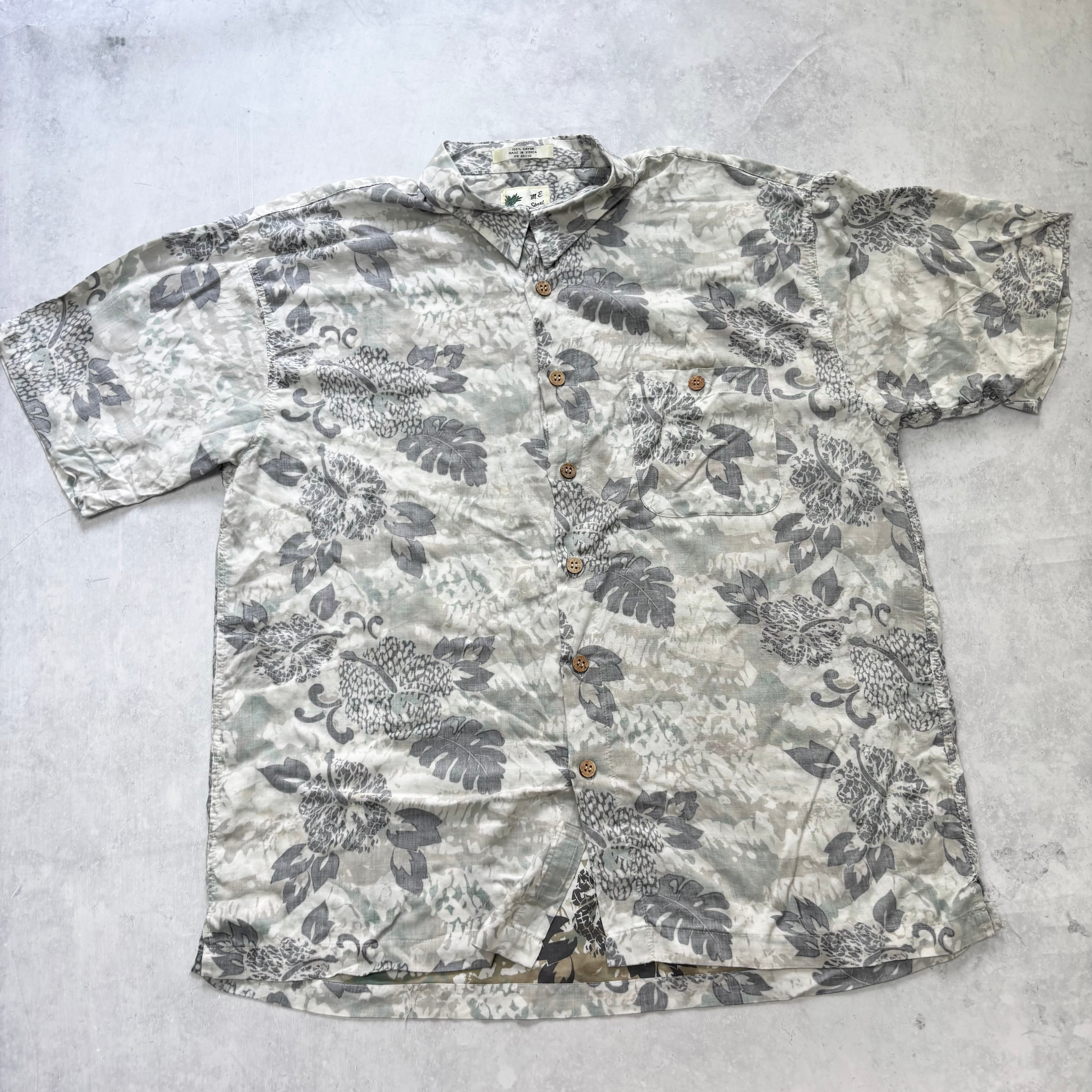 Vintage Hawaiian Shirt Mens XXL Multi Floral Aloha Short Sleeve Rayon (E)