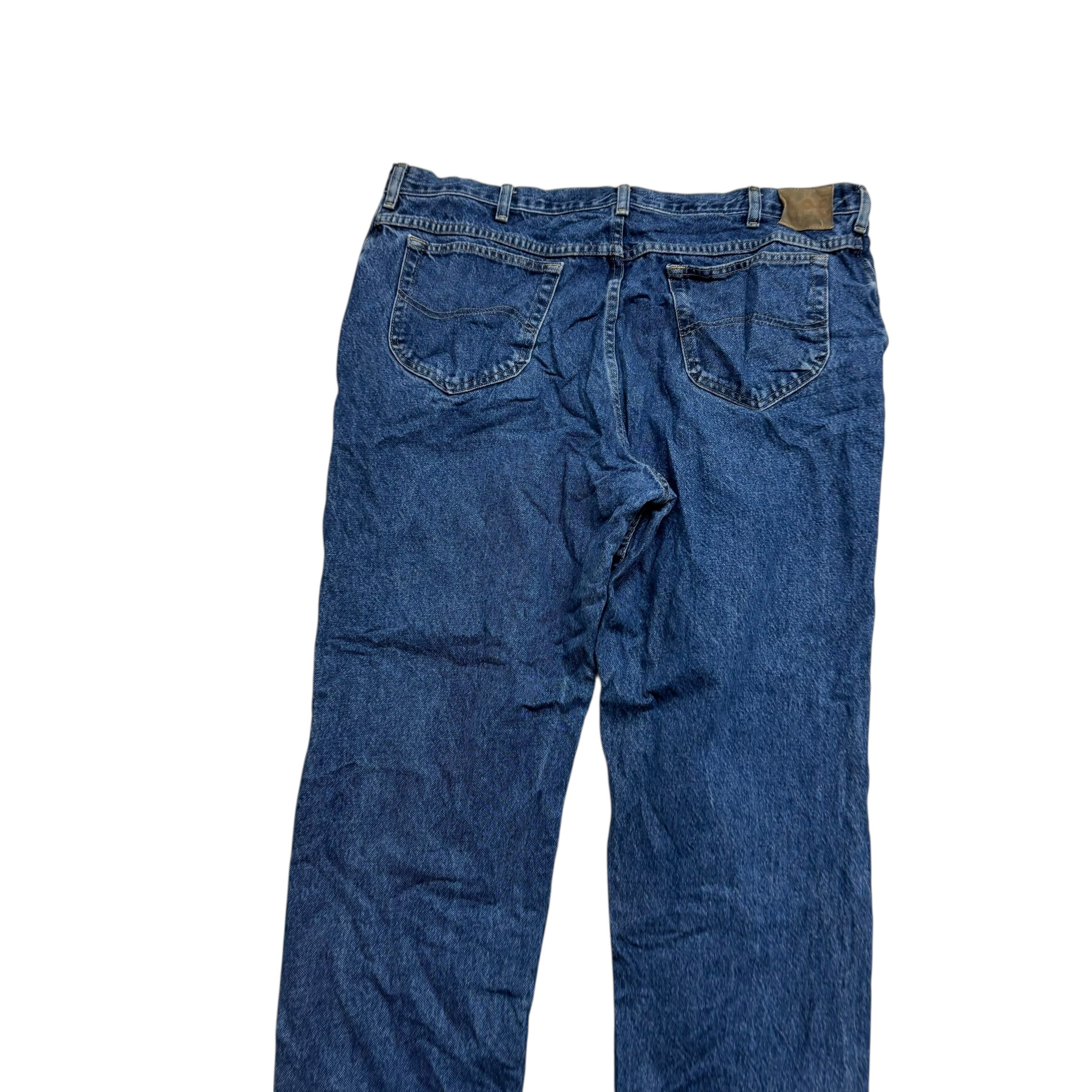 Lee Jeans W40 L30 Mens Mid Blue Regular Straight Fit Vintage Denim (E)