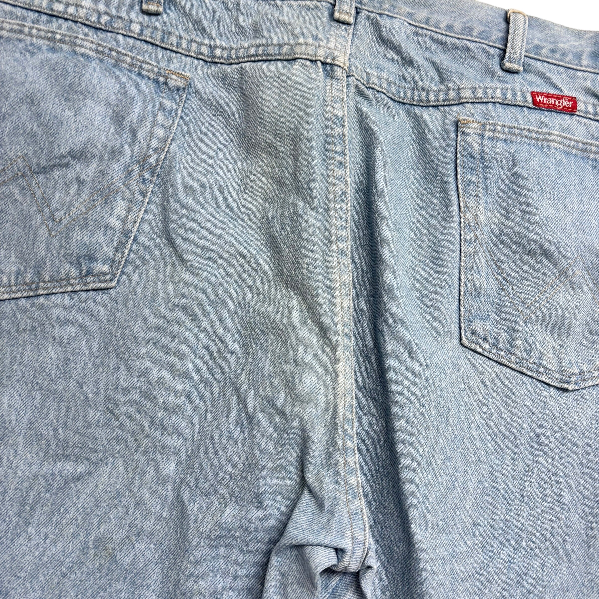 Wrangler Jeans W42 L30 Mens Light Blue Regular Straight Fit USA Made Vintage