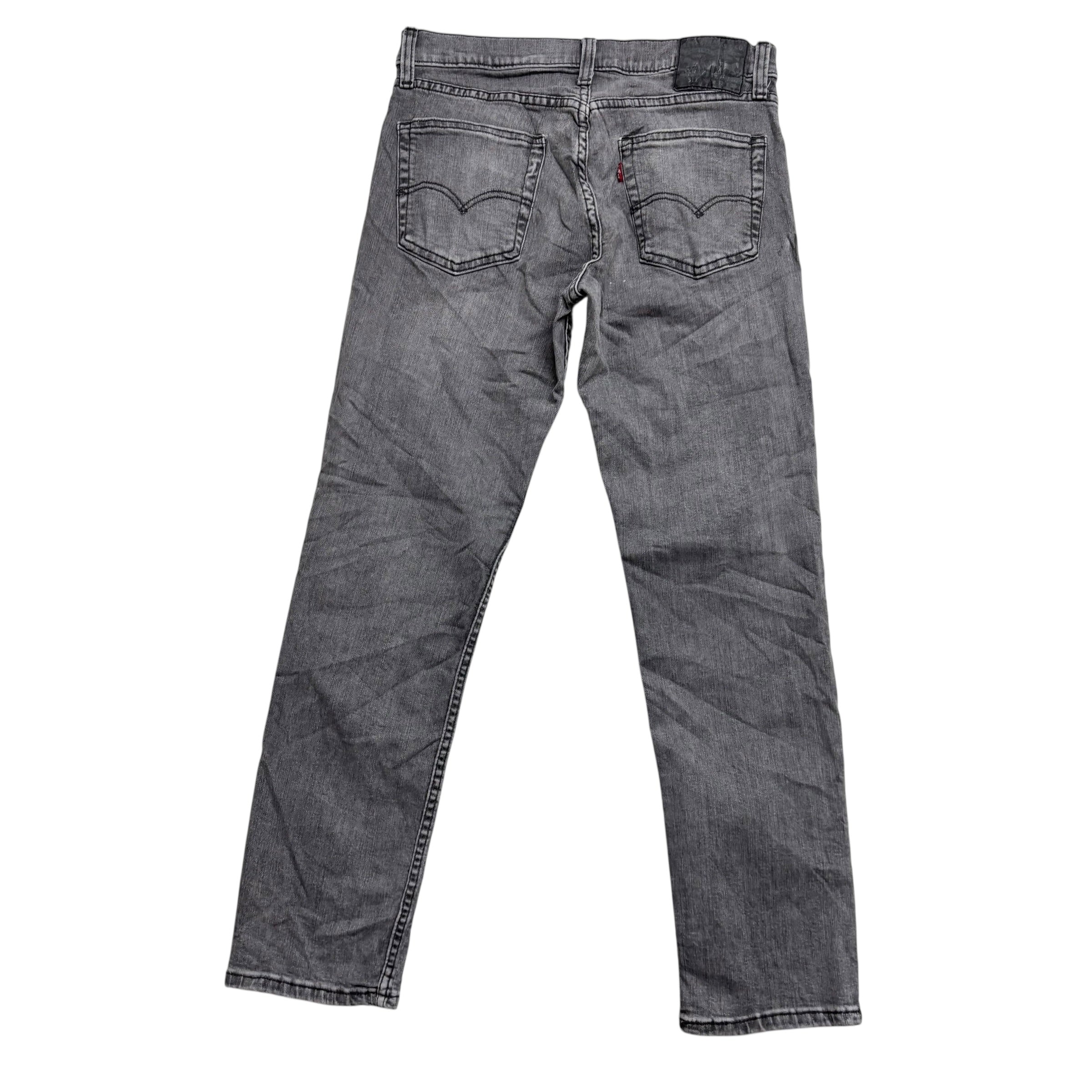 Levis 511 Jeans W32 L30 Mens Grey Slim Fit Stretch Denim
