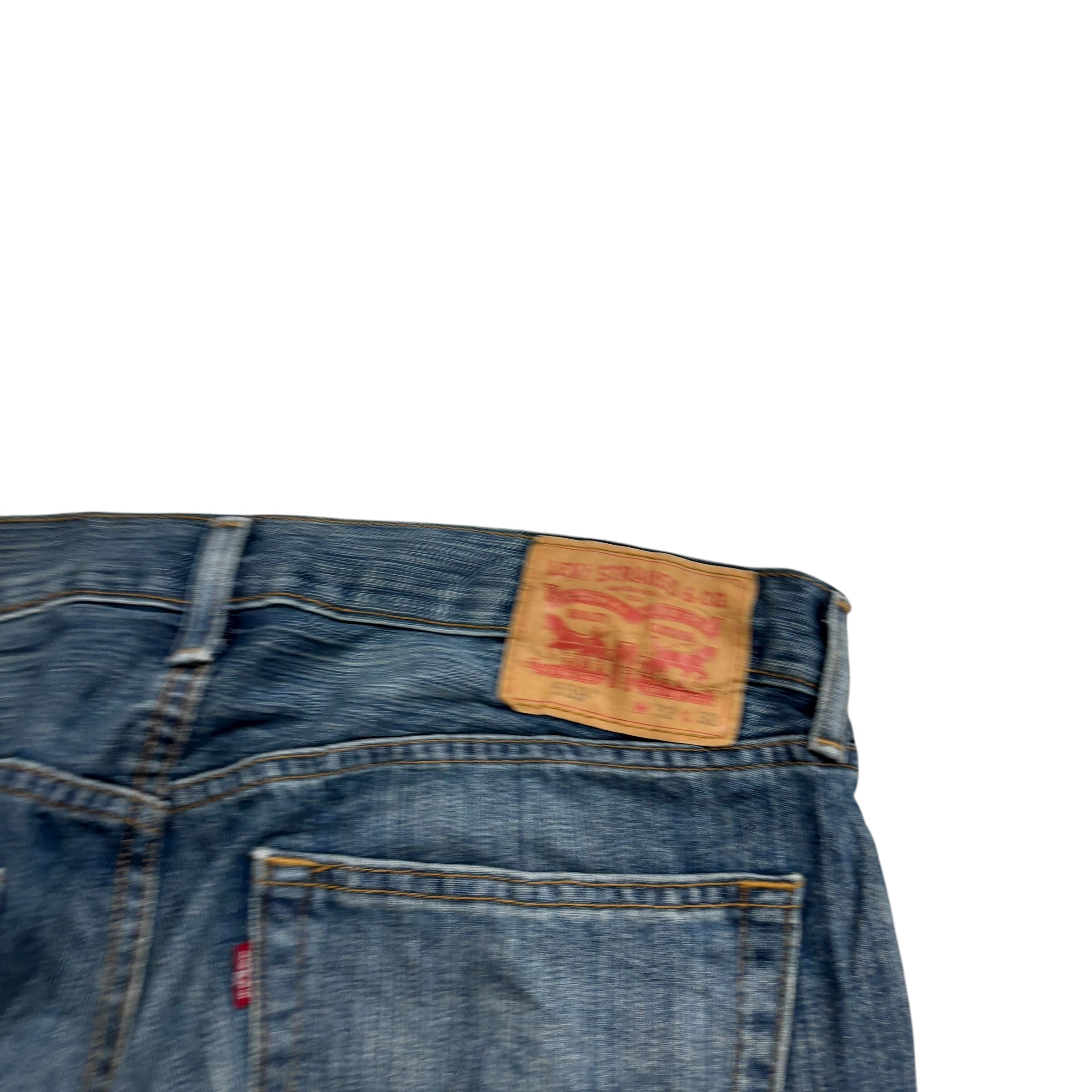 Levis 559 Jeans W32 L32 Mens Dark Blue Baggy Relaxed Straight Fit Denim