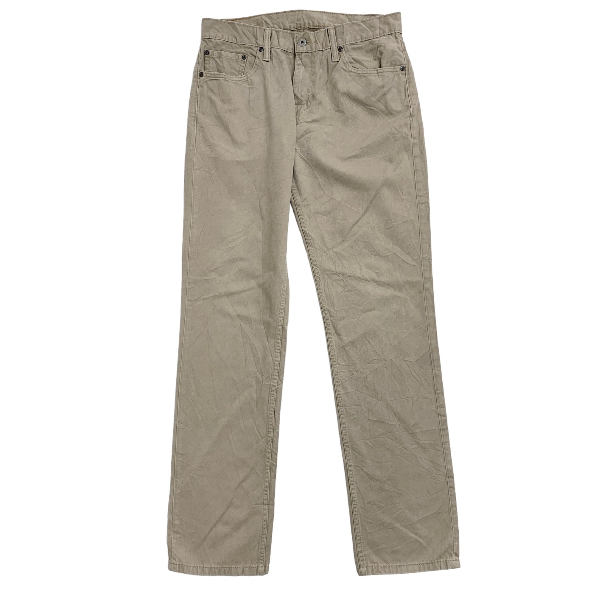 Levis 511 Trousers W33 L34 Mens Beige Tan Slim Fit Chino Cotton Pants