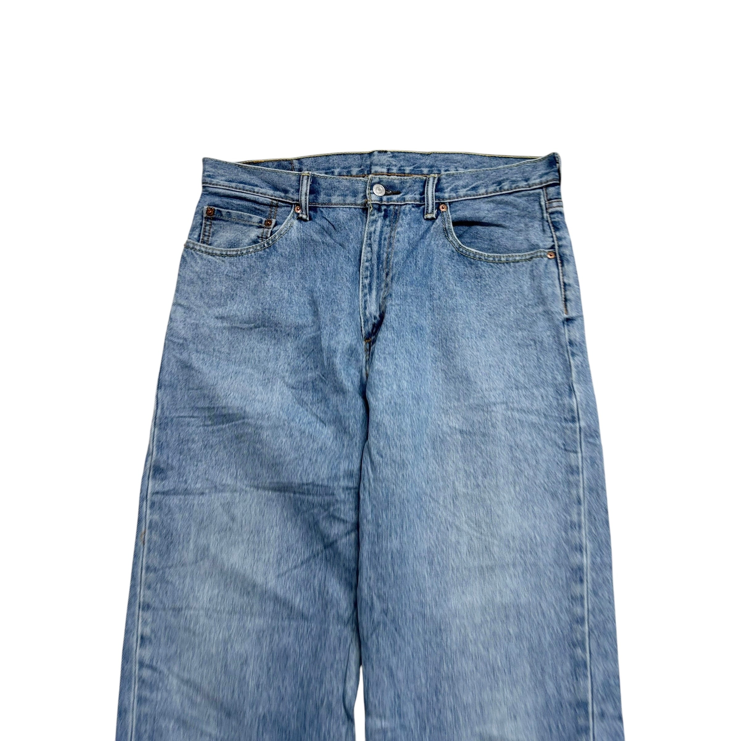 Levis 550 Jeans W36 L29 Mens Light Blue Relaxed Straight Fit Denim (E)