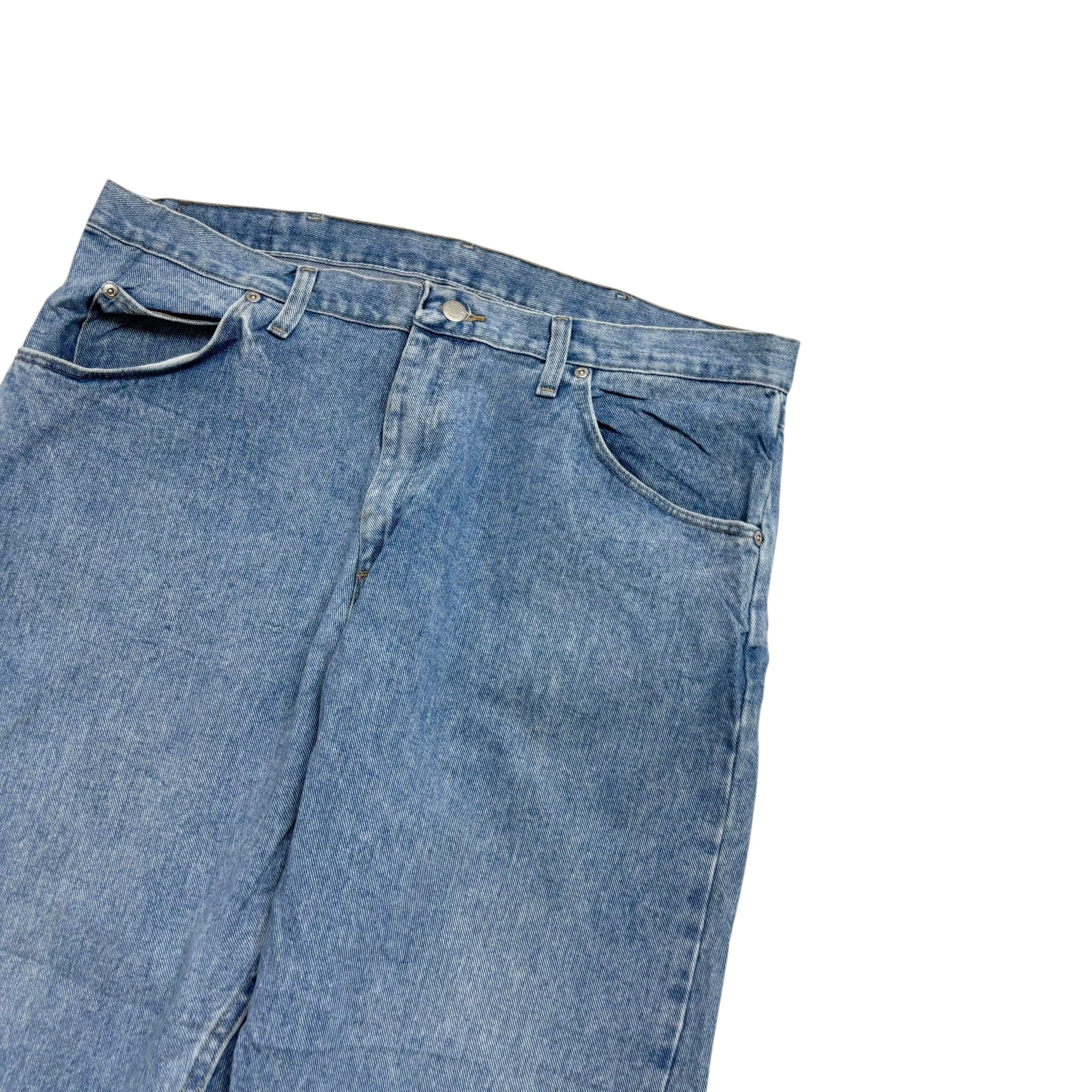 Wrangler Jeans W38 L29 Mens Light Blue Relaxed Straight Fit Denim