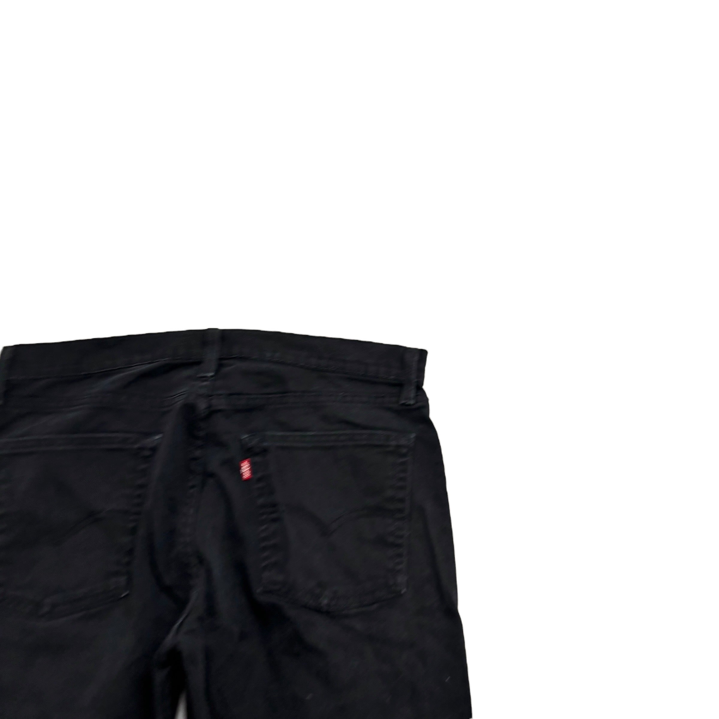 Levis 513 Jeans W32 L30 Mens Black Slim Straight Fit Stretch Denim