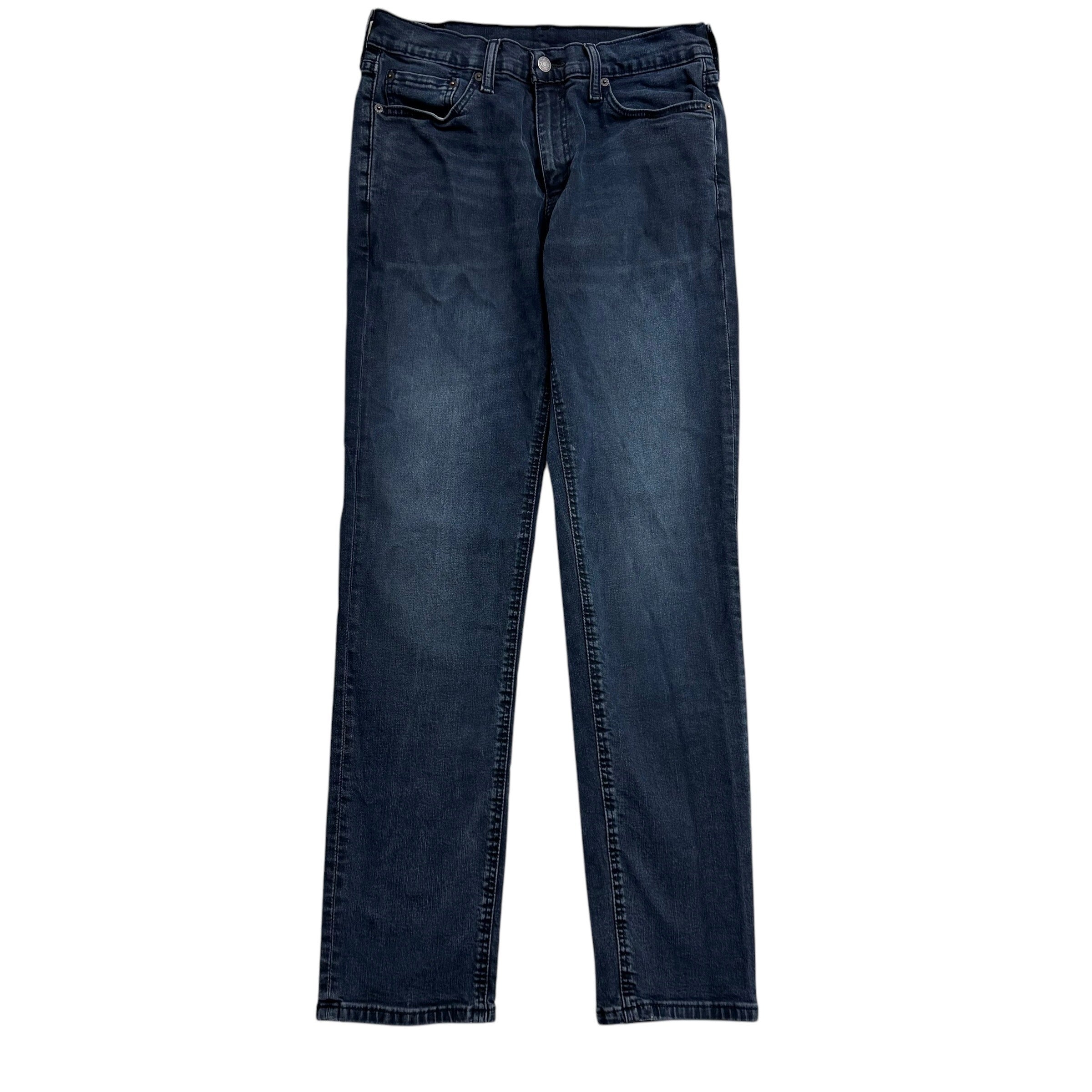 Levis 541 Jeans W32 L33 Mens Navy Blue Athletic Tapered Fit Stretch Denim (E)