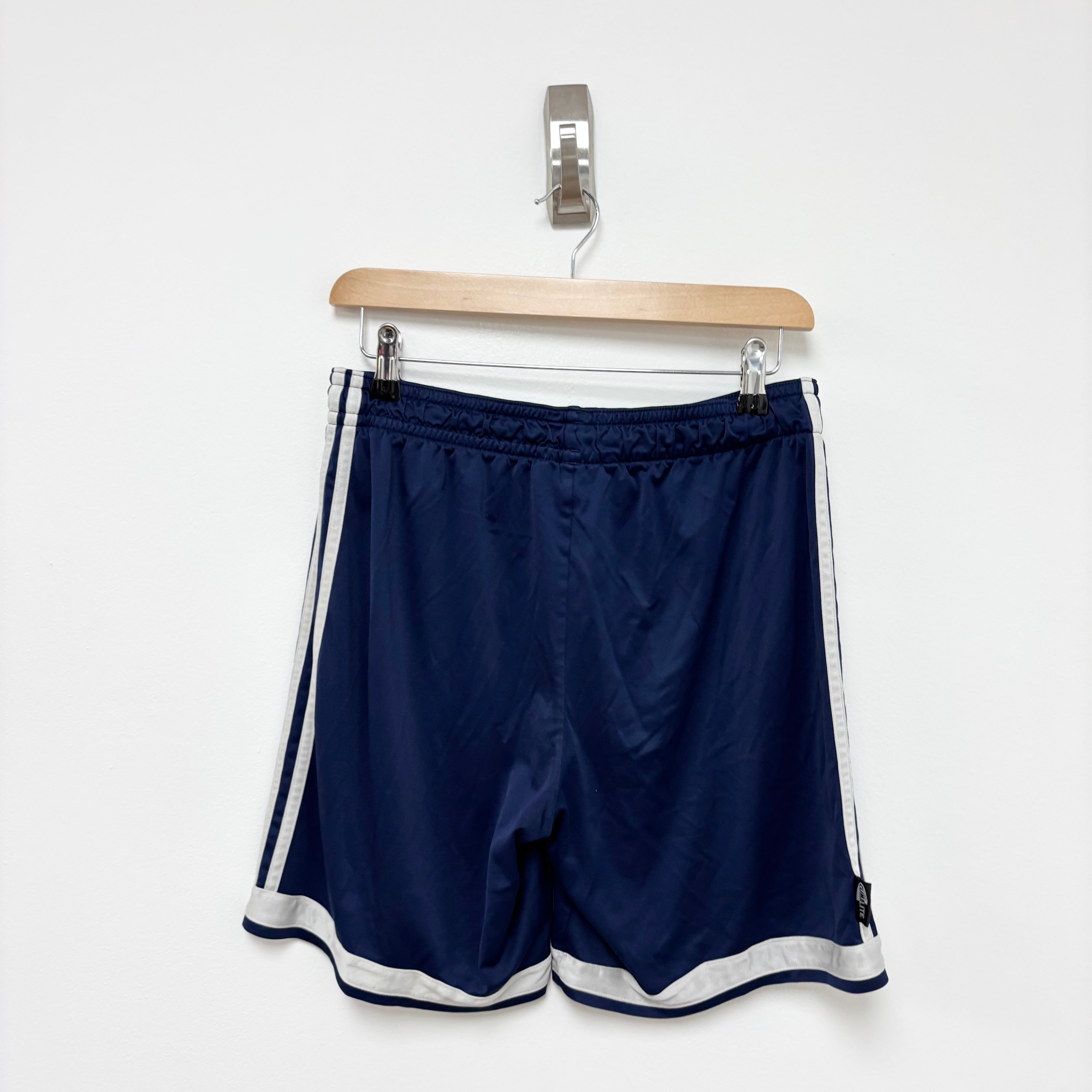 Adidas Shorts Mens Medium Navy Blue Sports Running Gym Athletic (E)