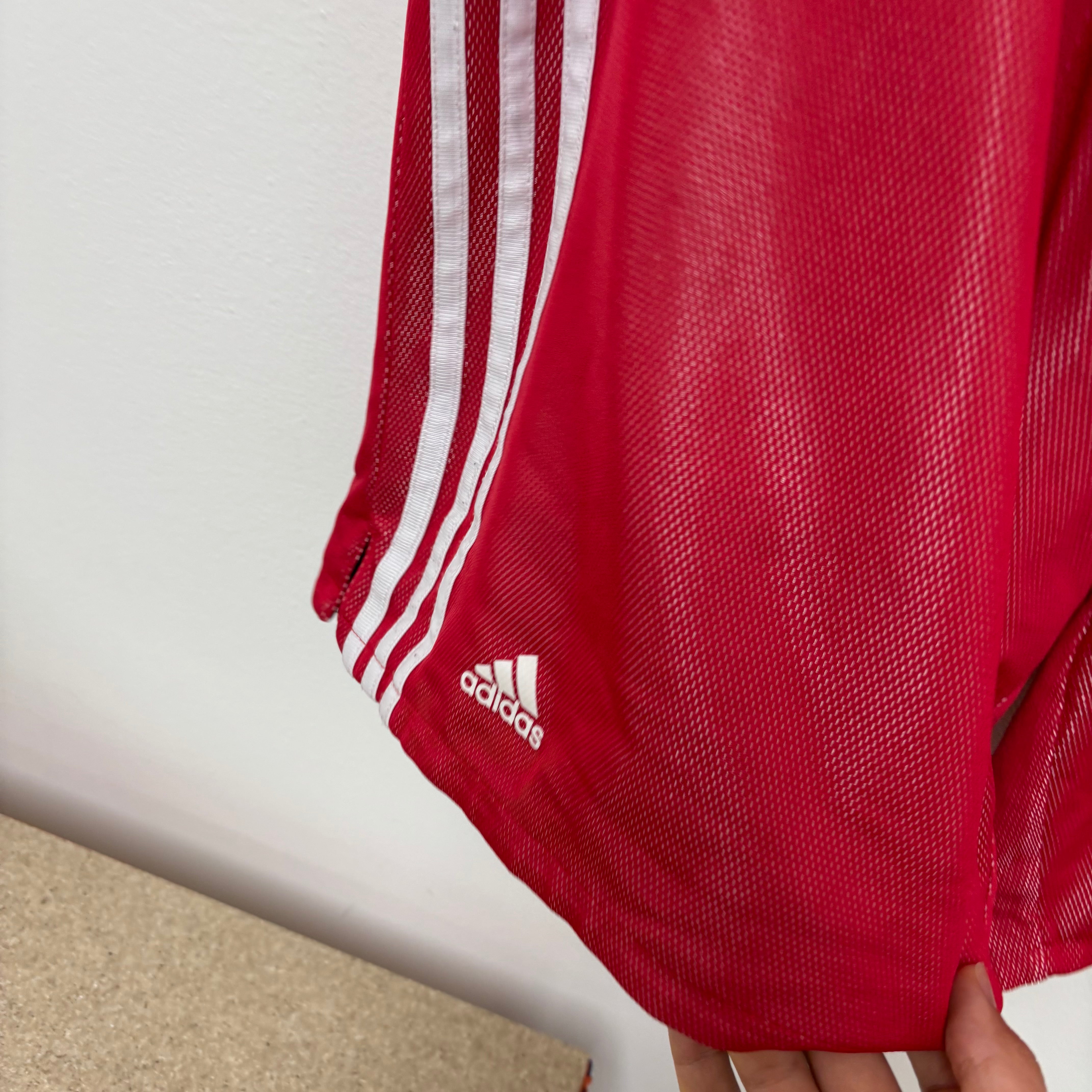 Adidas Shorts Mens XL Red Sports Basketball Gym Athletic NBA Vintage (E)