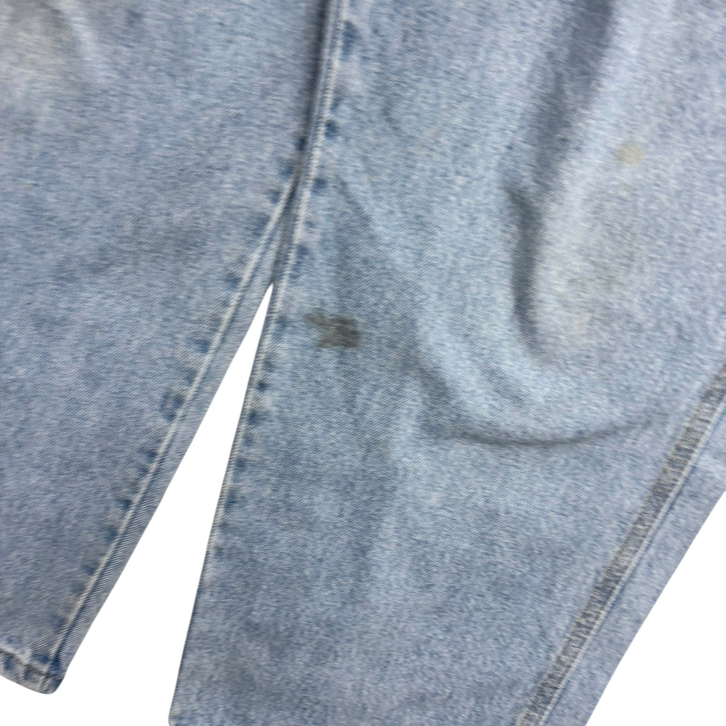 Wrangler Carpenter Jeans W38 L30 Mens Light Blue Baggy Relaxed Straight Fit (F)